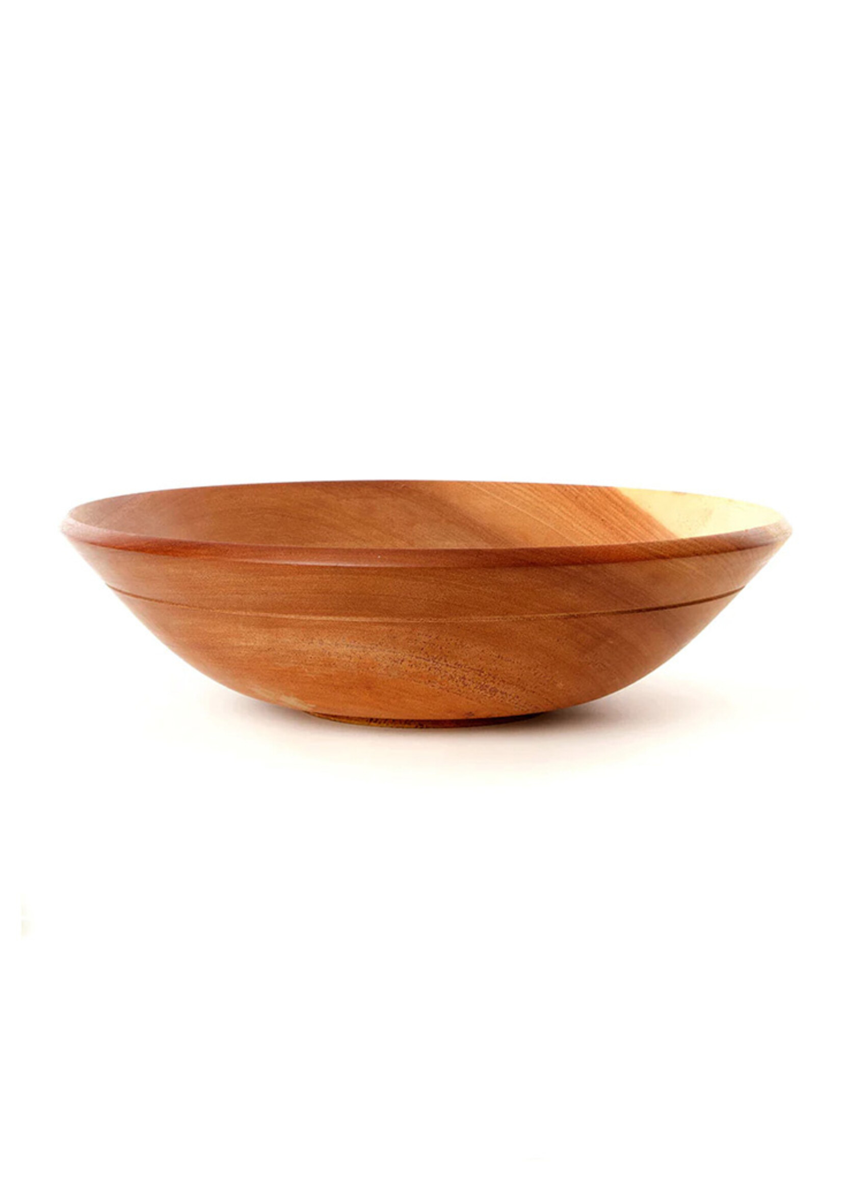 African Modern 17-18in Mahogany Wood Bowl