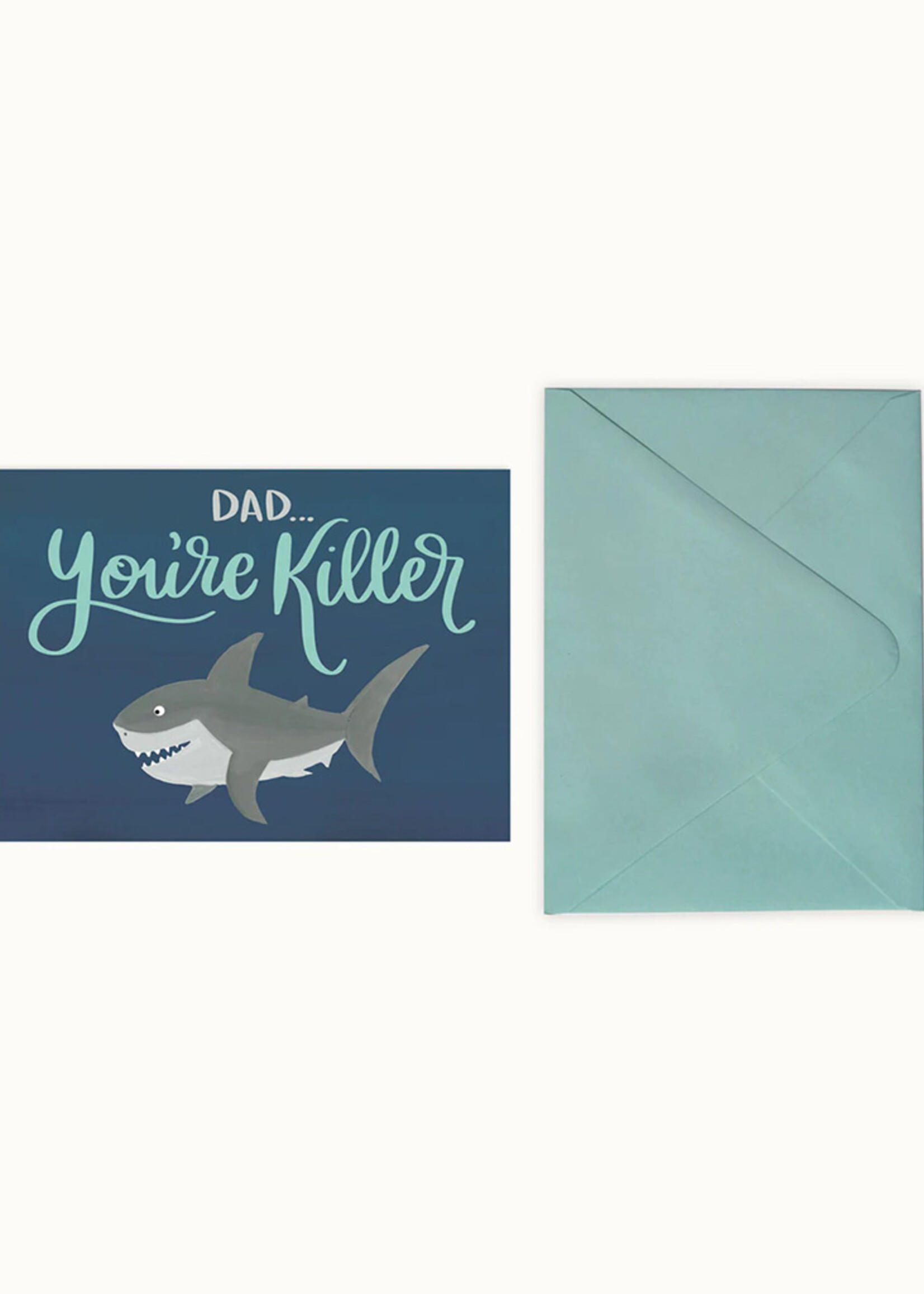 Killer Dad Shark Card