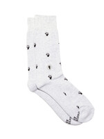 Conscious Step Men's Fists Socks That Fight for Equality [Gray]