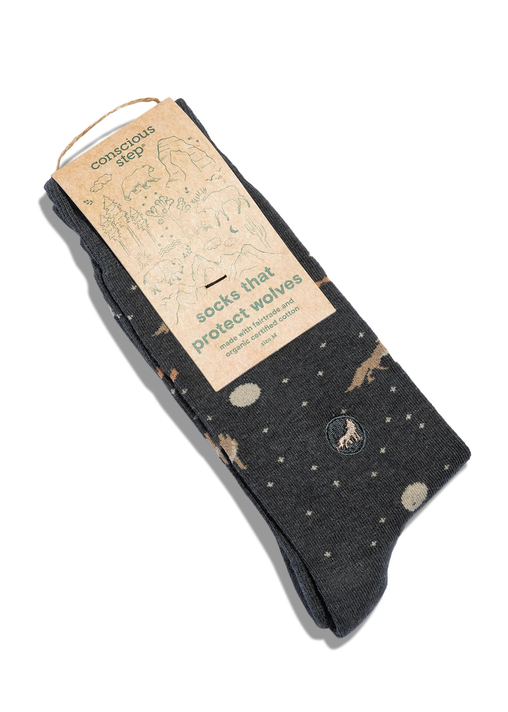 Conscious Step Women's Socks That Protect Wolves