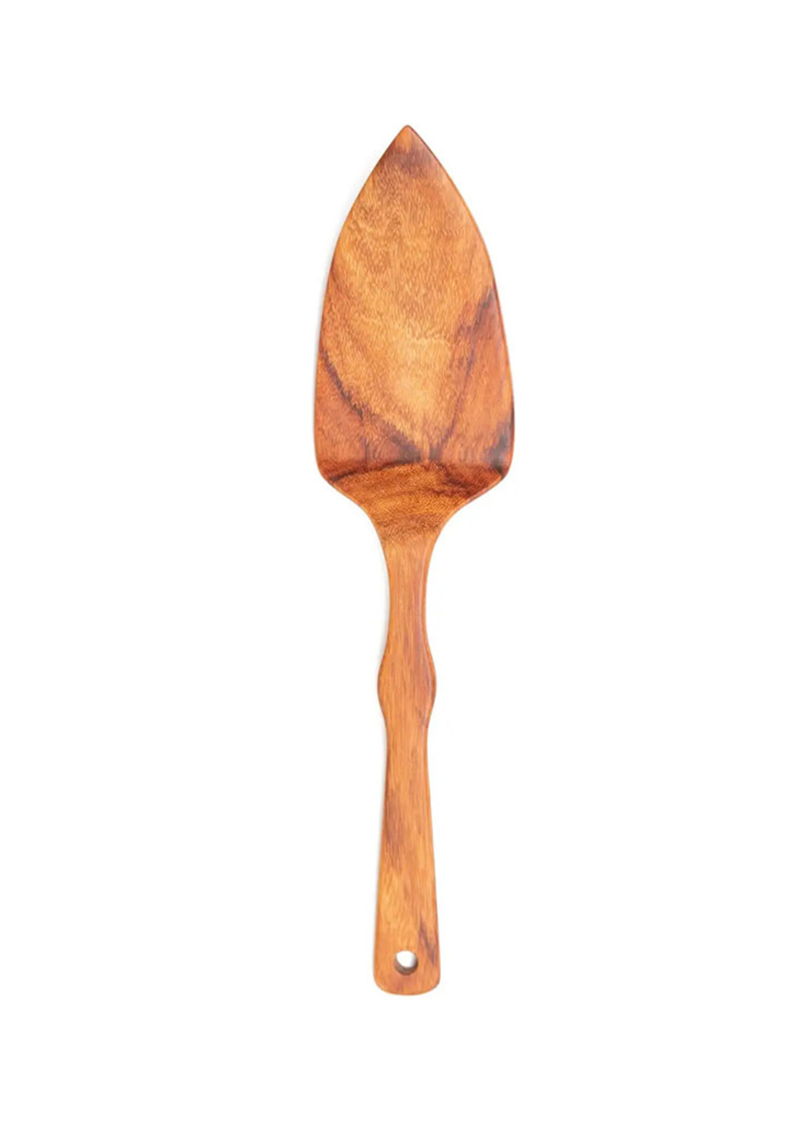 Hand Carved Macawood Cake Server