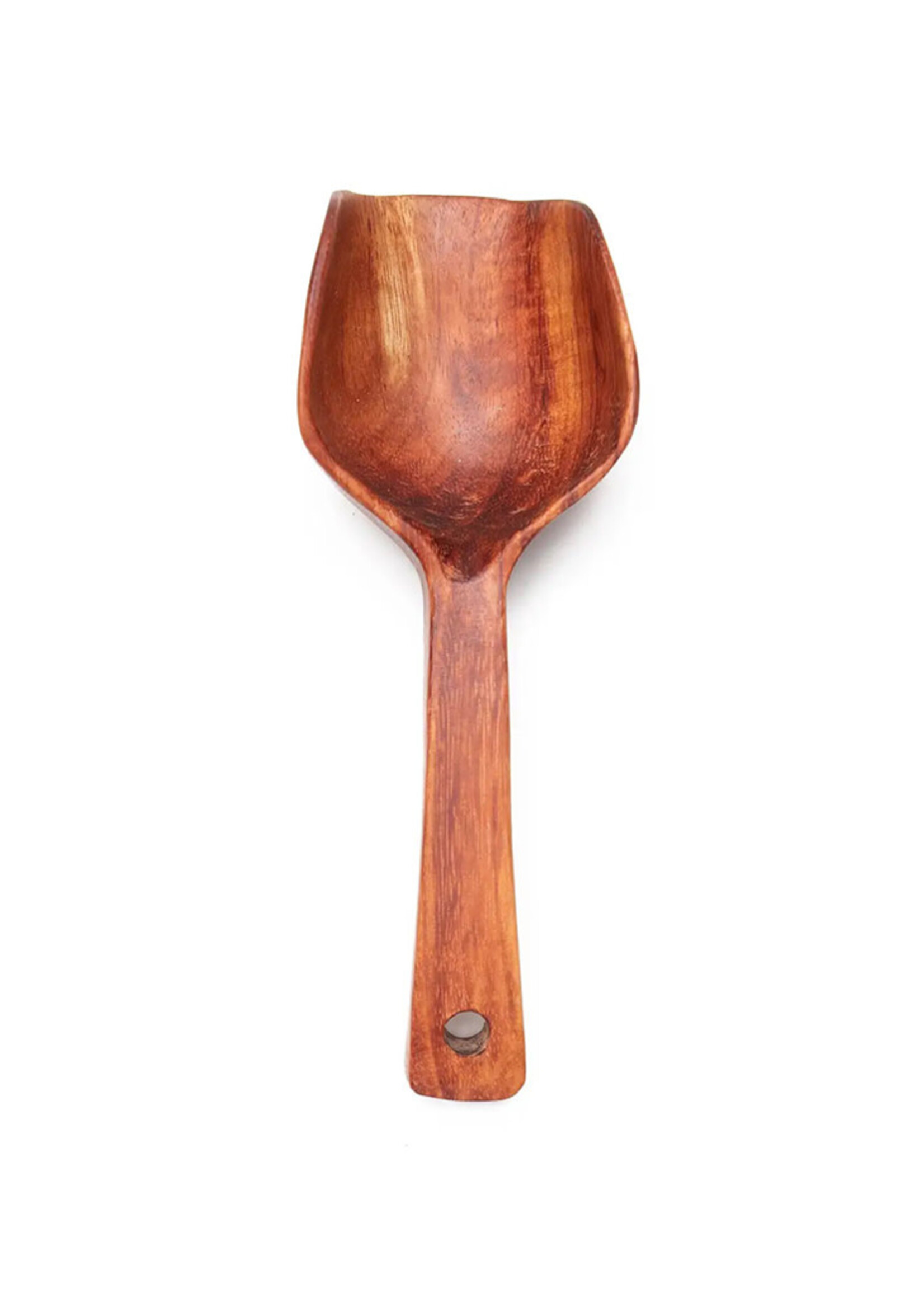 Hand Carved Wood Scoop Spoon