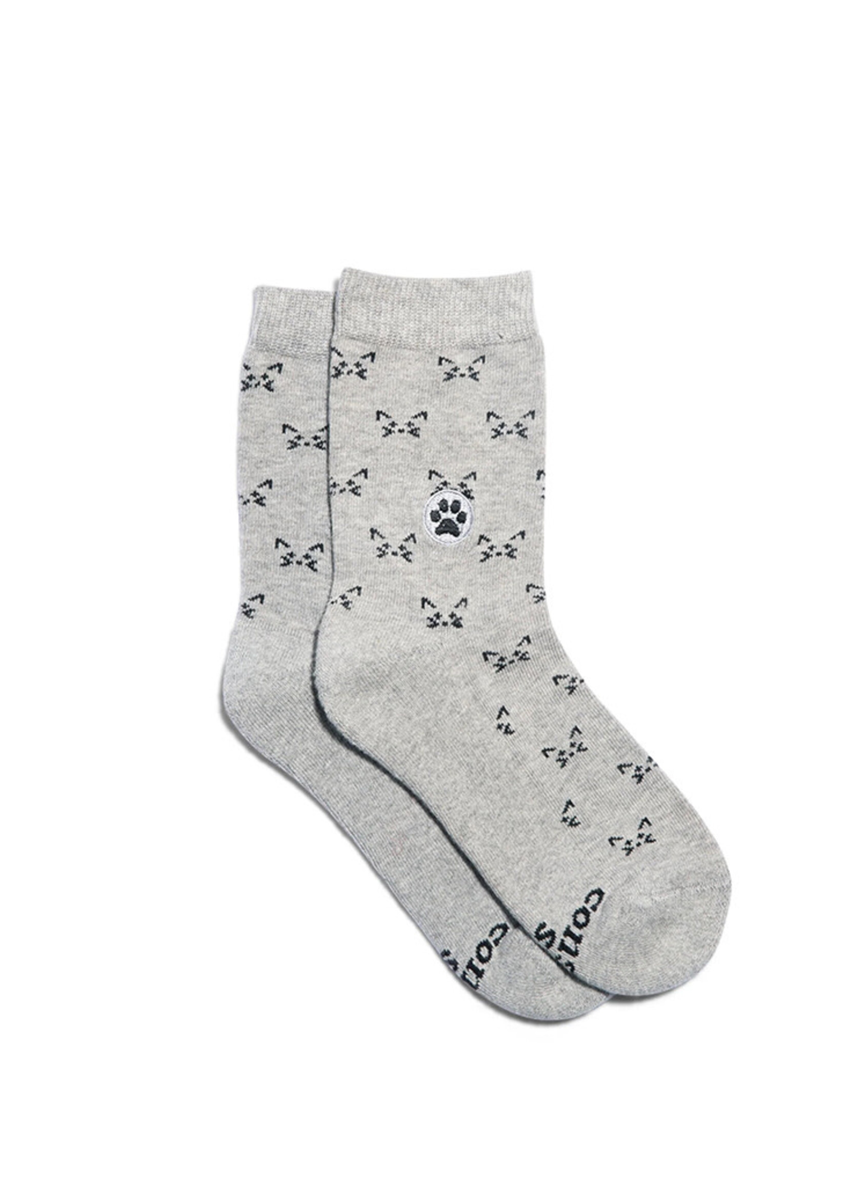 Conscious Step Kids Socks that Save Cats - Youth