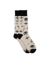 Conscious Step Women's Orange Flower Socks - Stop Violence Against Women by Humankind Fair Trade