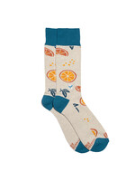 Conscious Step Women's Orange Slice Socks that Plant Trees