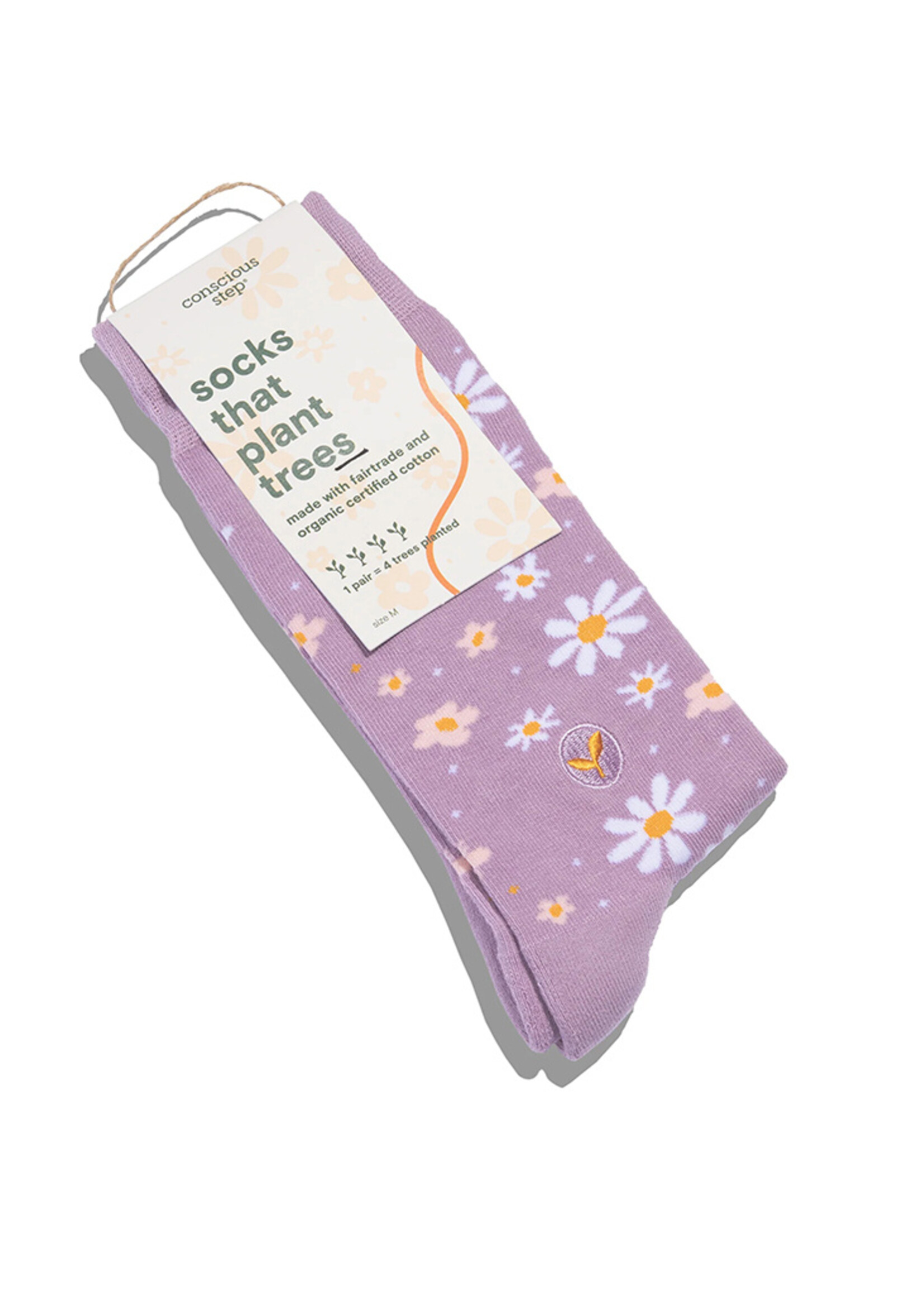 Conscious Step Women's Daisy Socks that Plant Trees