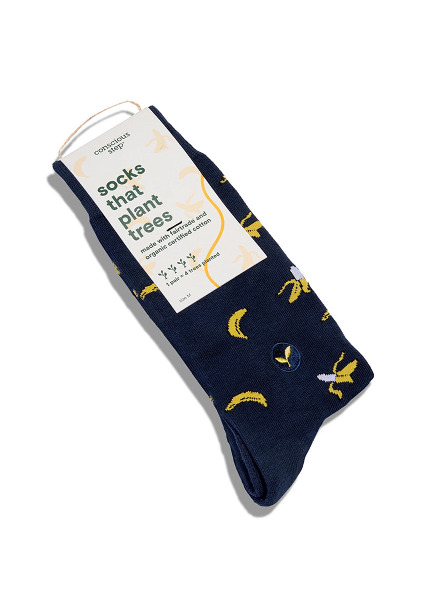 Conscious Step Women's Banana Socks that Plant Trees