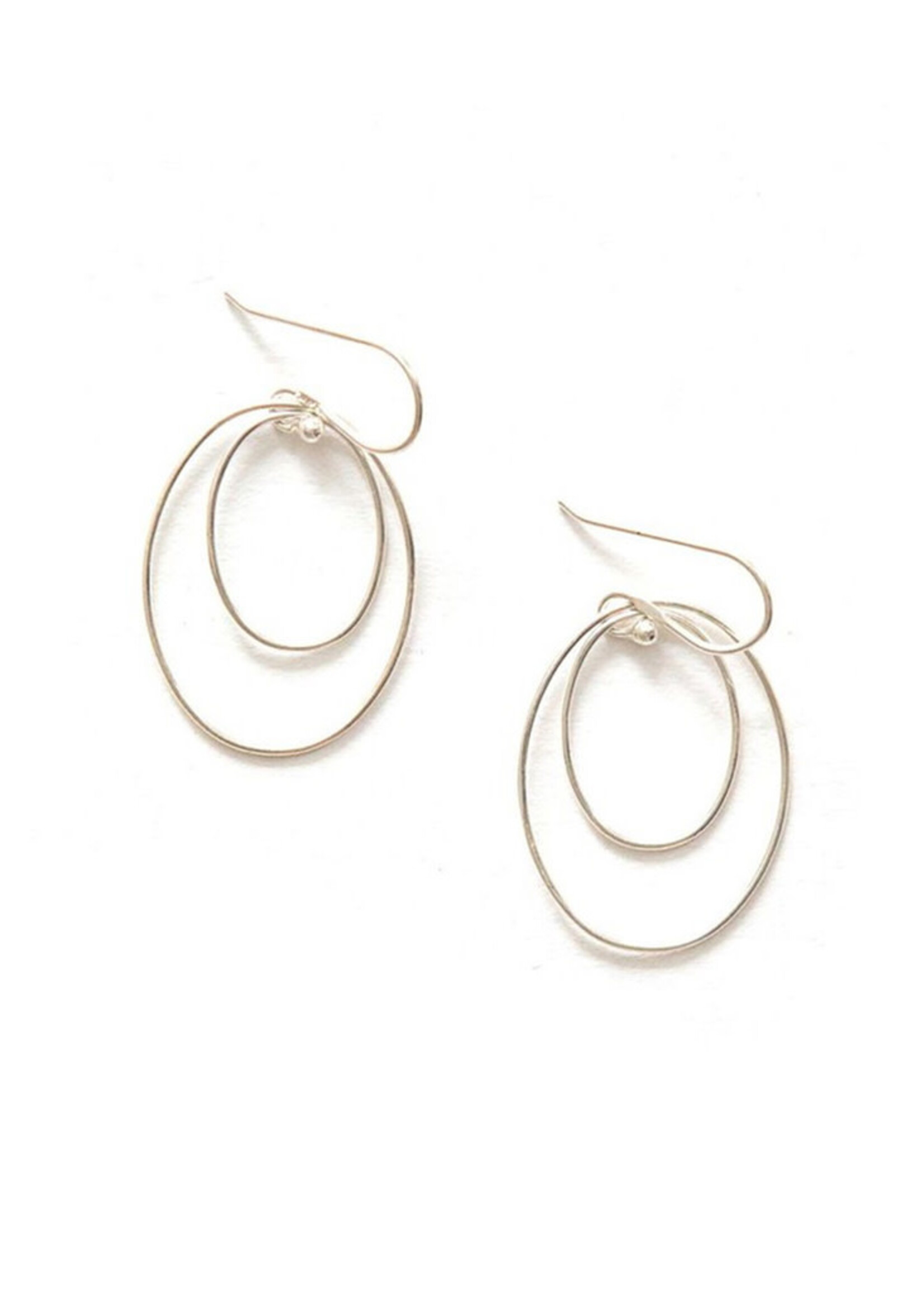 Embrace Simplicity Silver Hoop Earrings