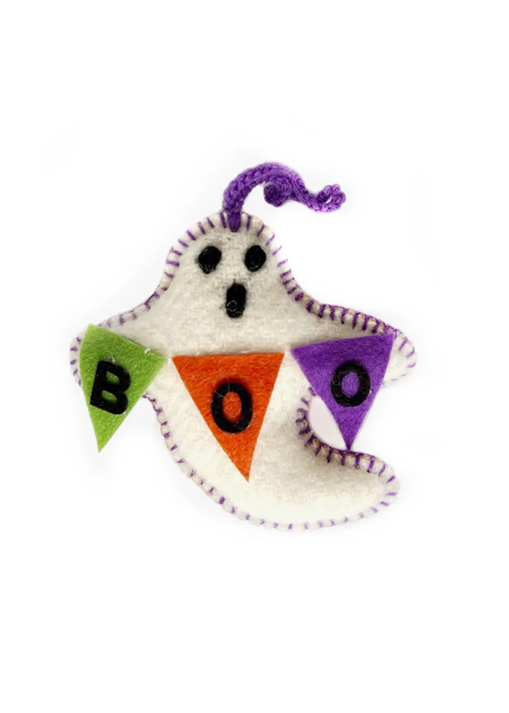 Ornaments 4 Orphans FINAL SALE - Felt Boo Ghost Ornament
