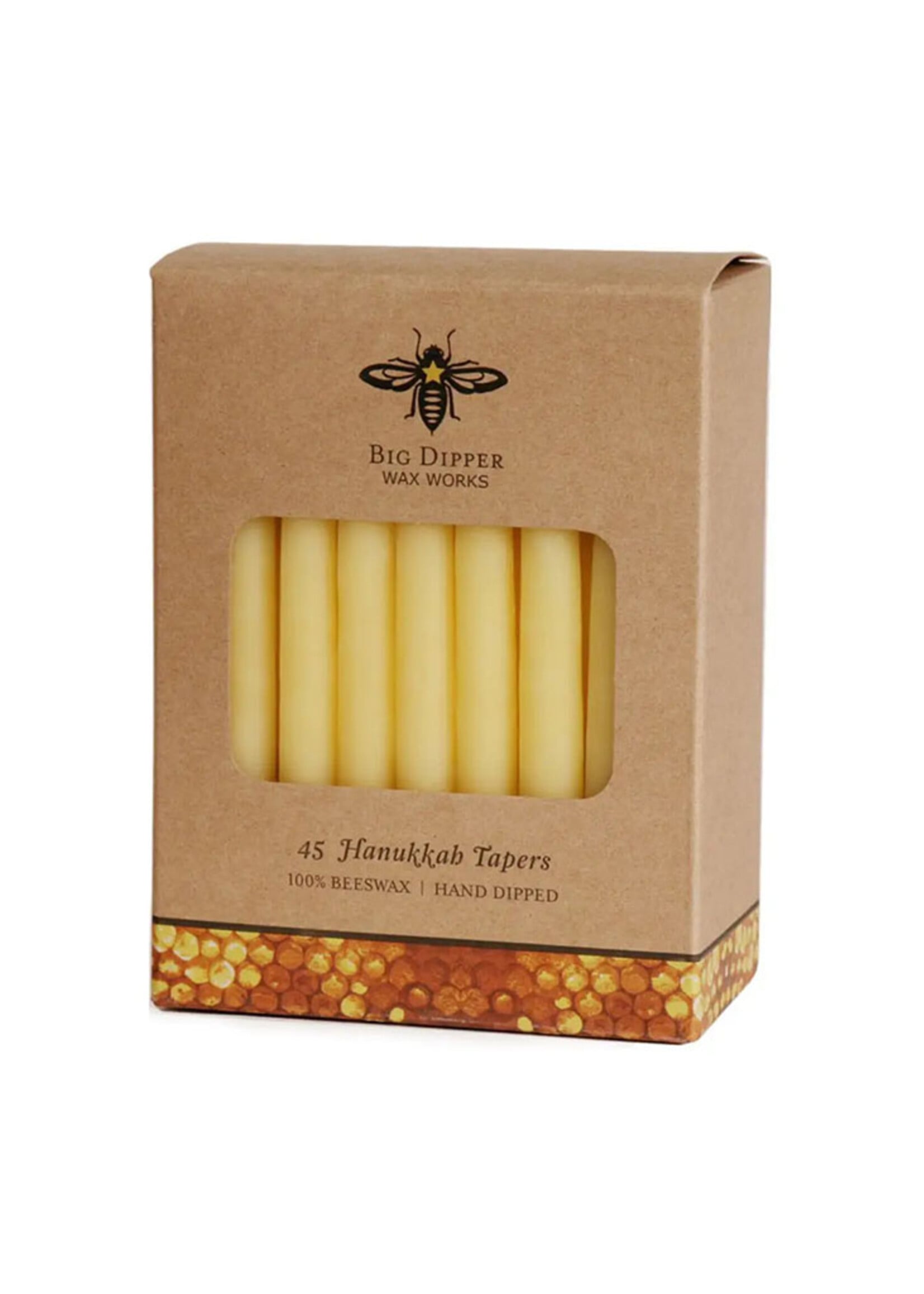 Big Dipper Wax Works Beeswax Hanukkah Tapper Candles