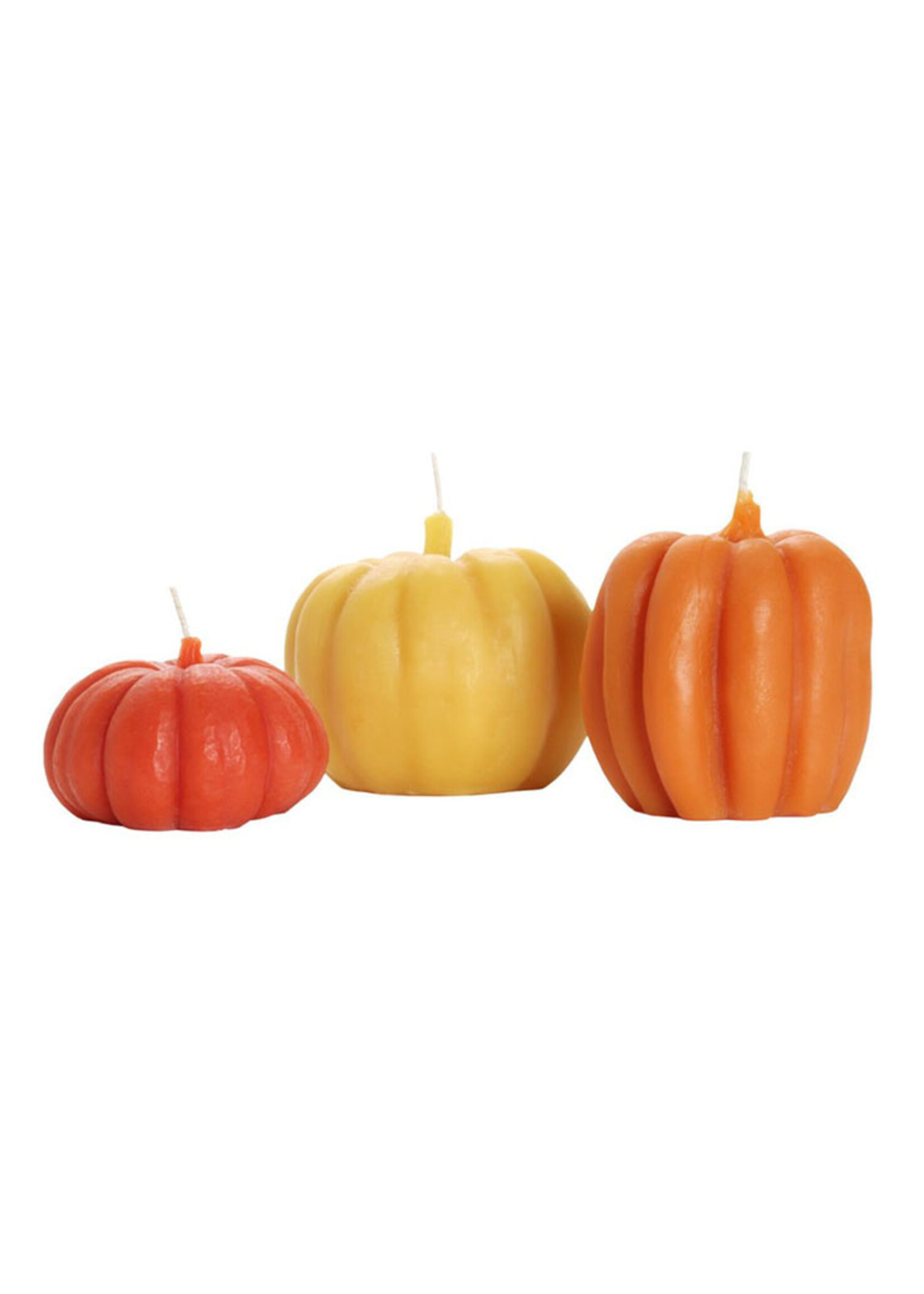 Small Beeswax Pumpkin Candle
