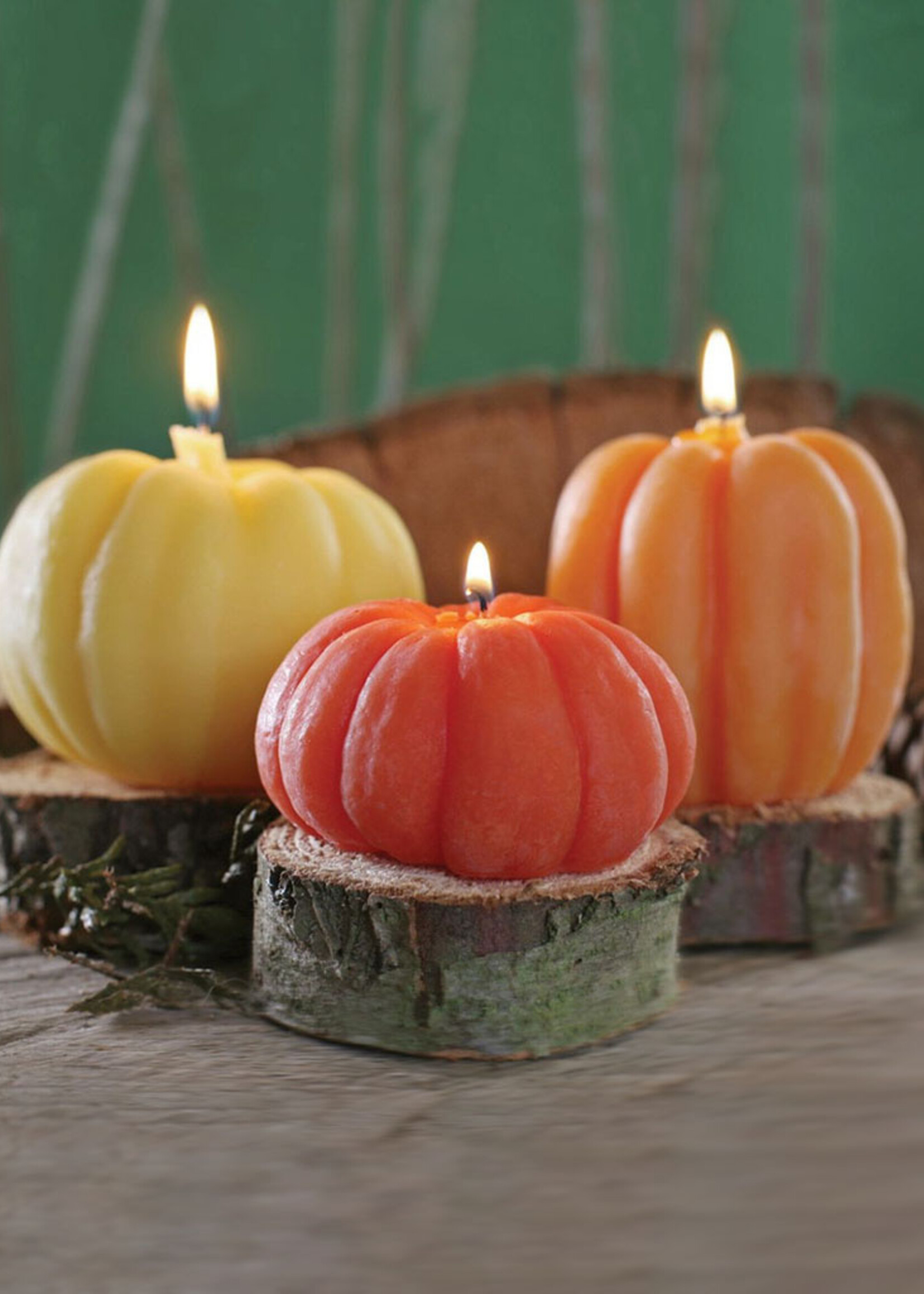 Small Beeswax Pumpkin Candle