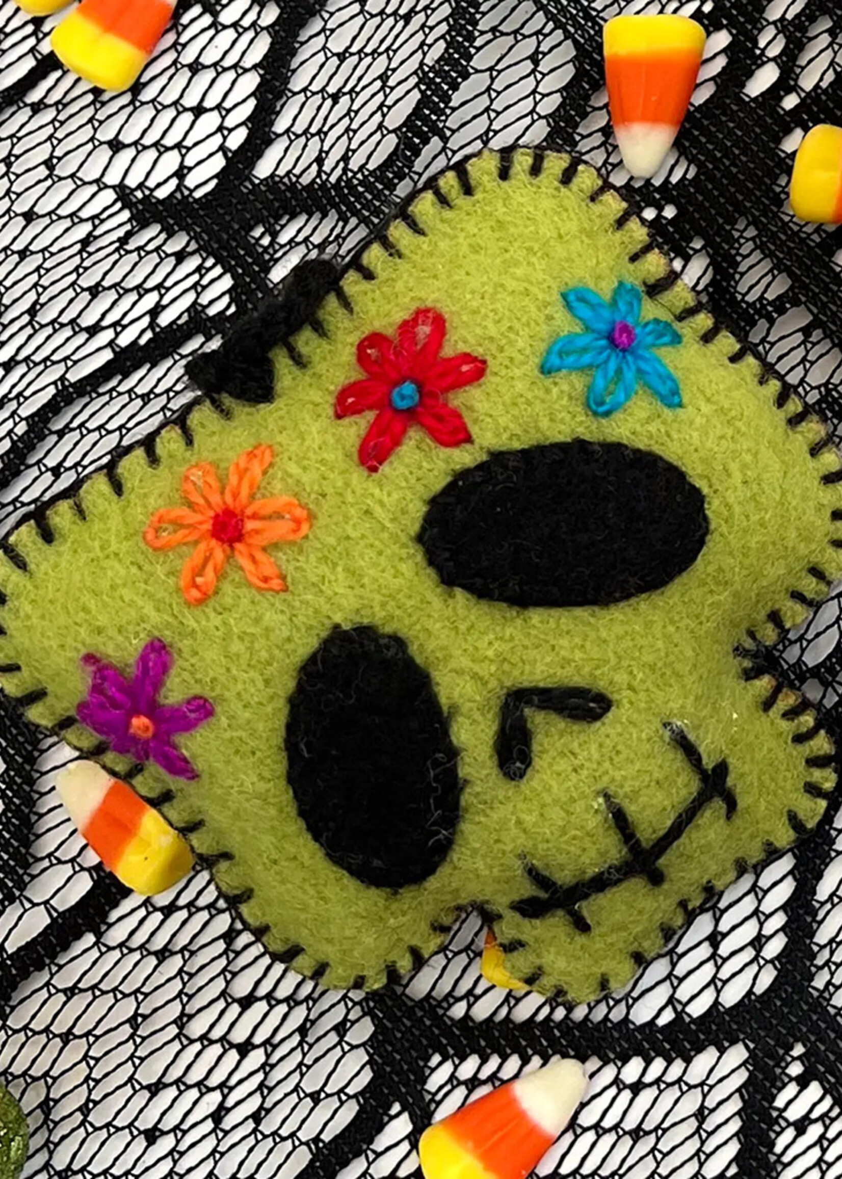Ornaments 4 Orphans FINAL SALE - Monster Face Felt Ornament