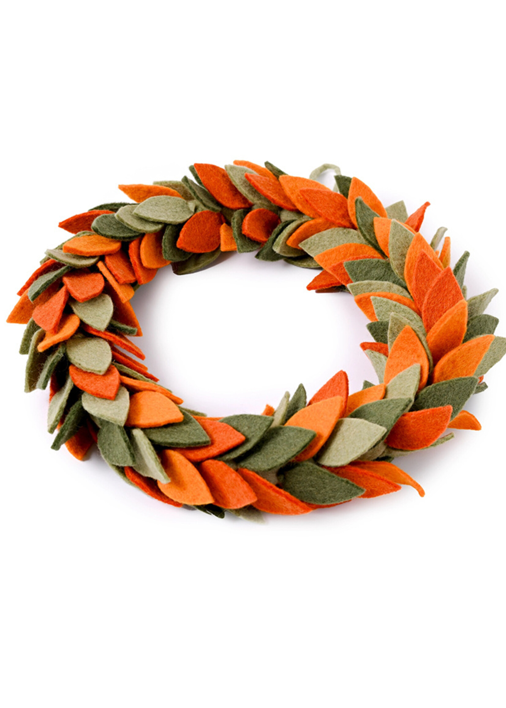 Global Goods Partners Fall Foliage Felt Wreath