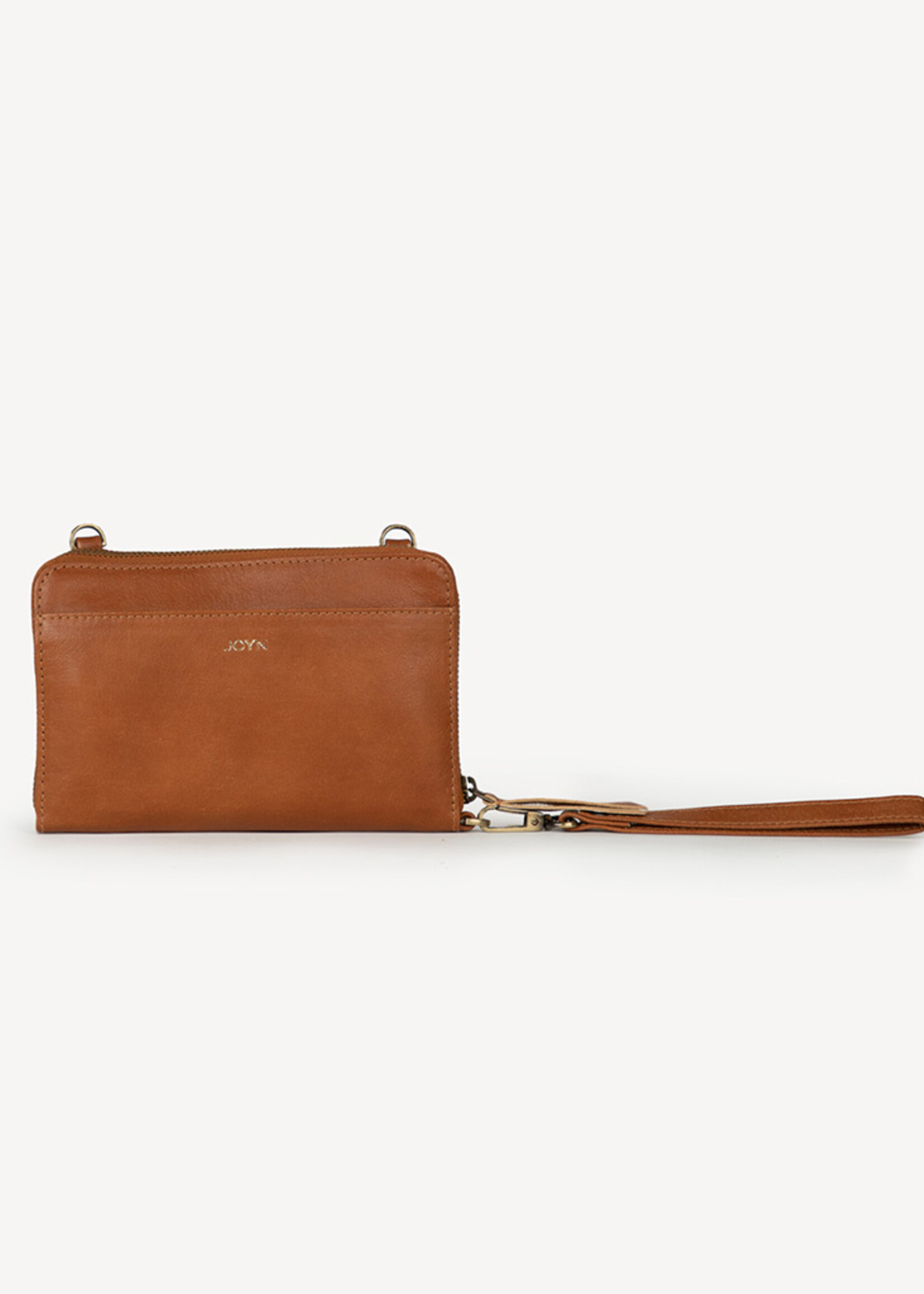 Joyn Camel Brown Crossbody Wallet