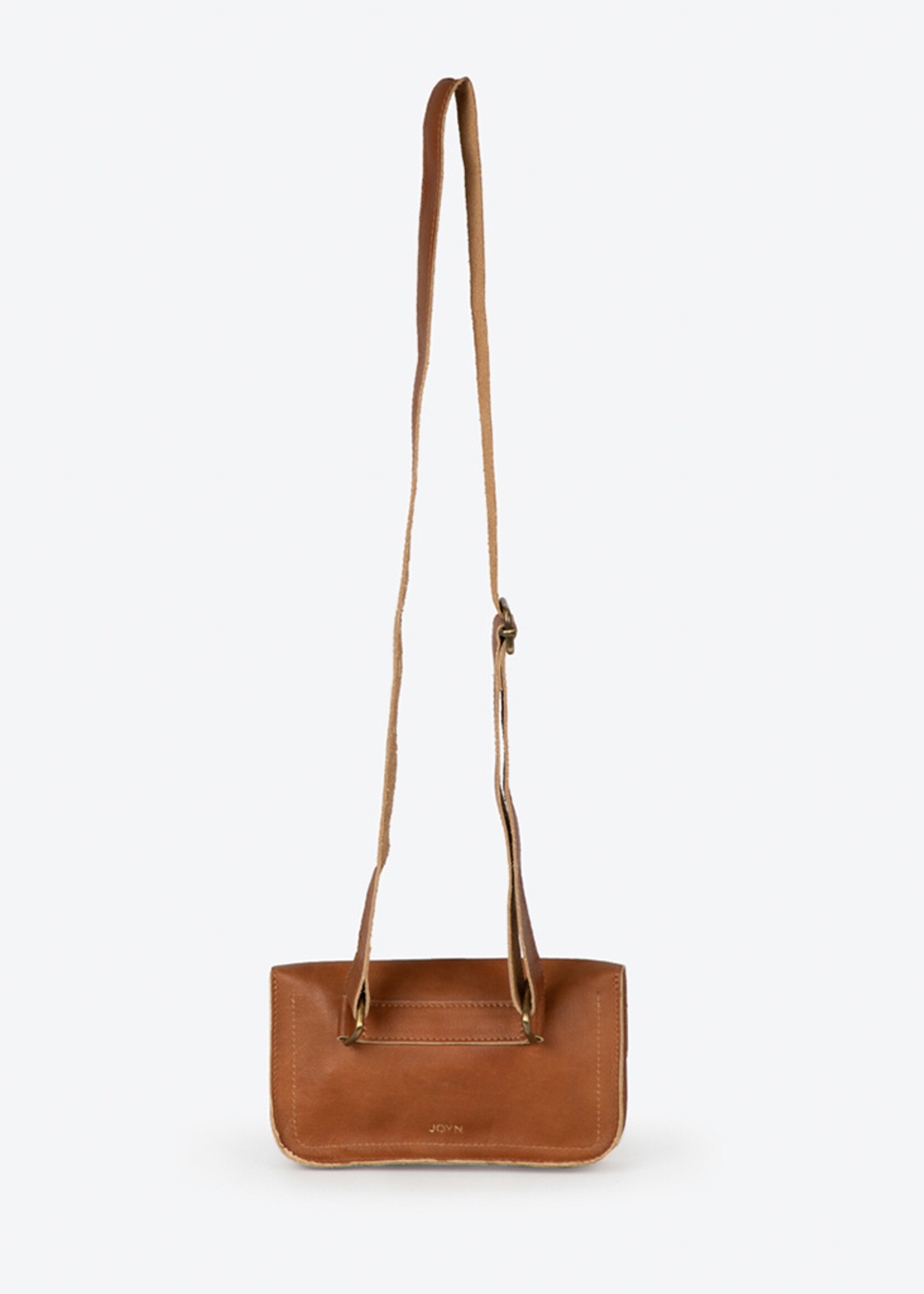 Joyn Camel Brown Leather Belt Bag