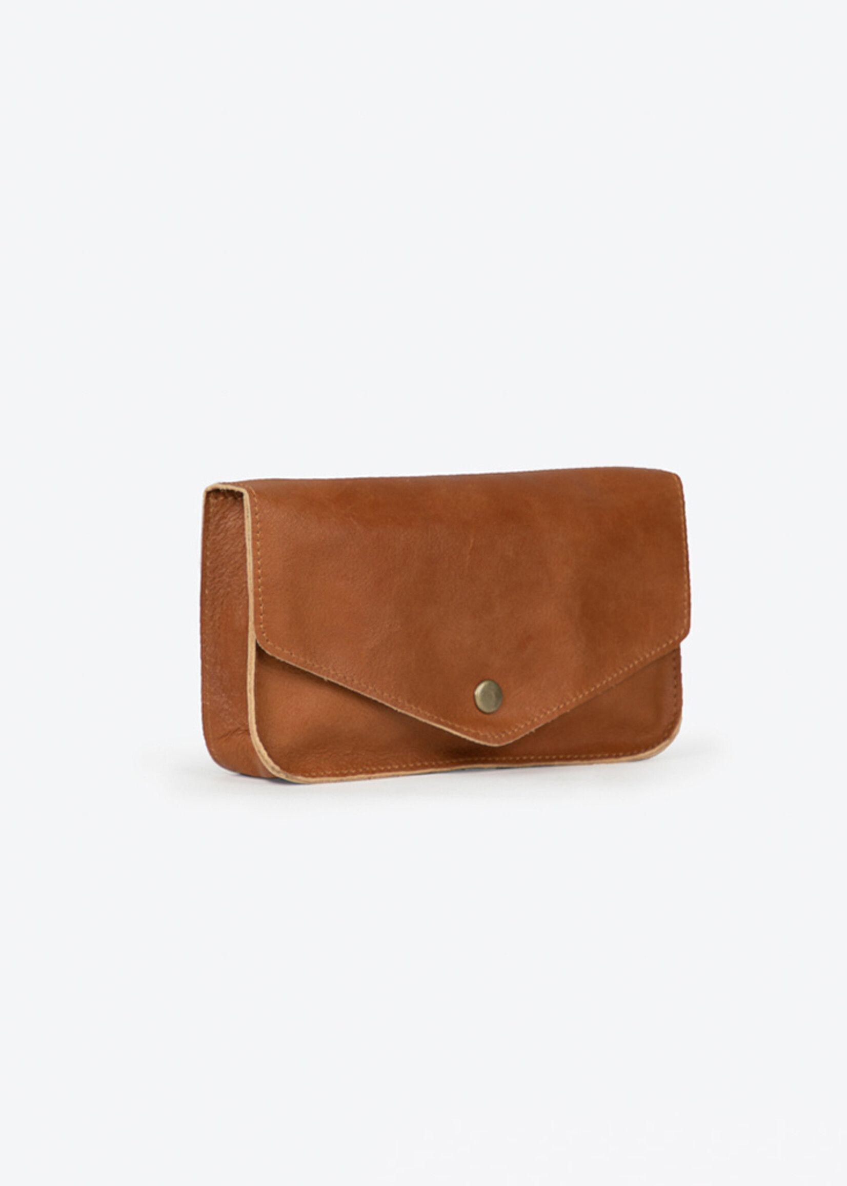 Joyn Camel Brown Leather Belt Bag