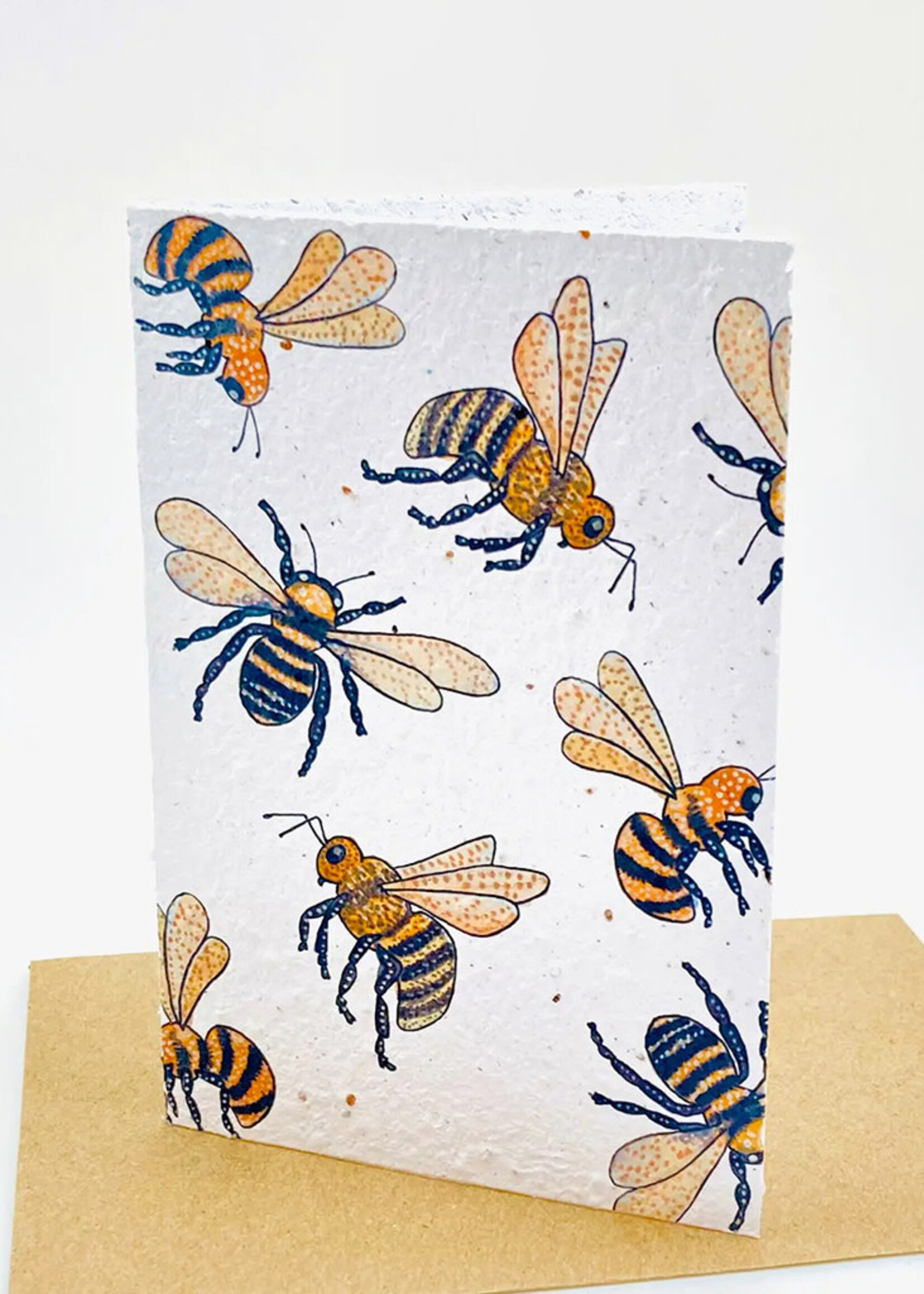 Pollinators Growing Paper Card