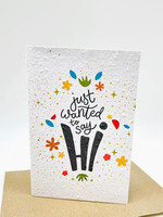 Growing Paper Say Hi Growing Paper Card