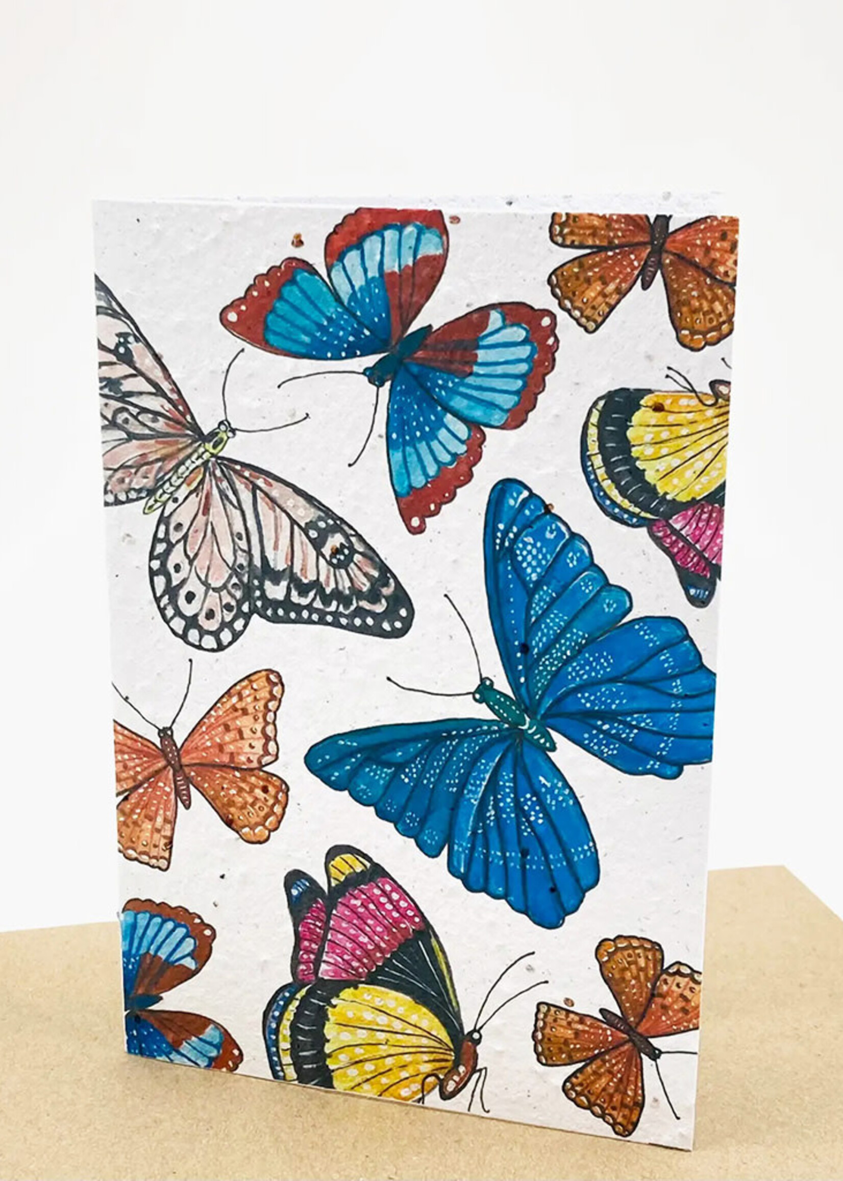 Growing Paper Butterfly Print Growing Paper Card