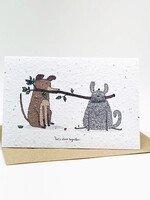 Growing Paper Let's Stick Together Growing Paper Card