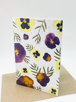 Growing Paper Pansy Love Growing Paper Card