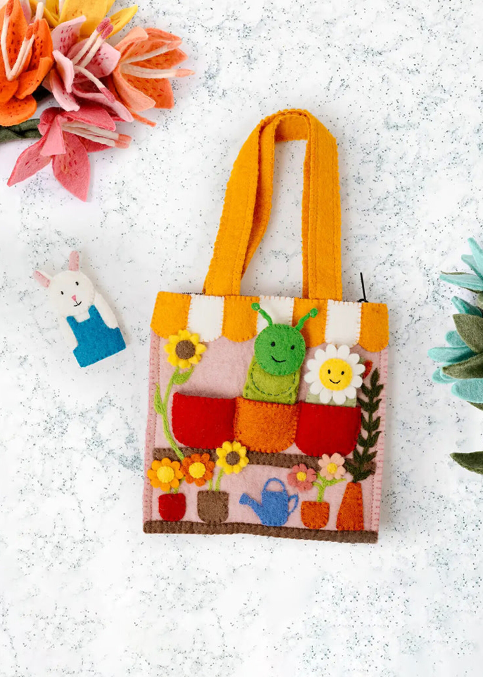 Global Goods Partners Flower Shop Puppet Bag