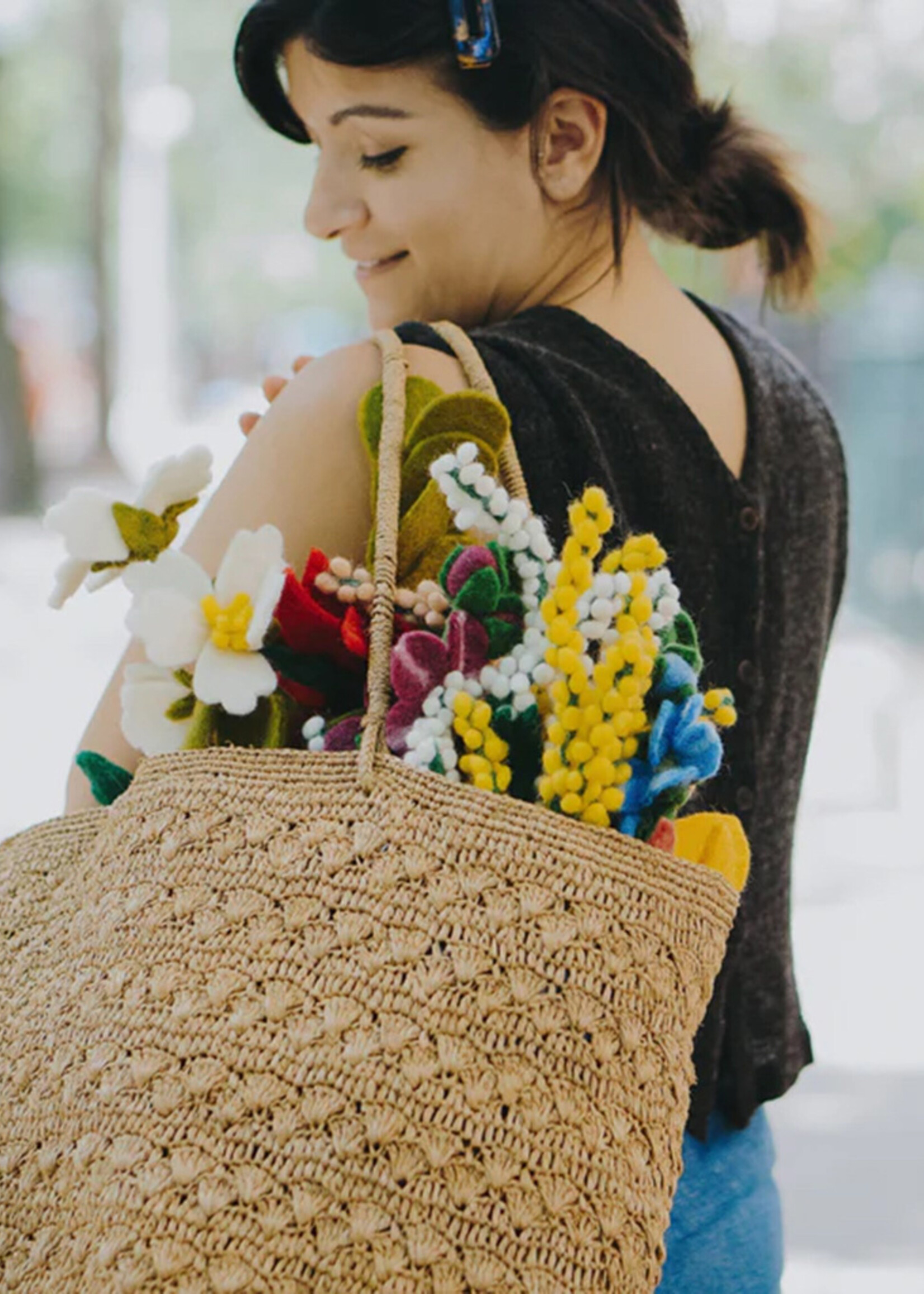 Global Goods Partners Felt Flower Baby's Breath