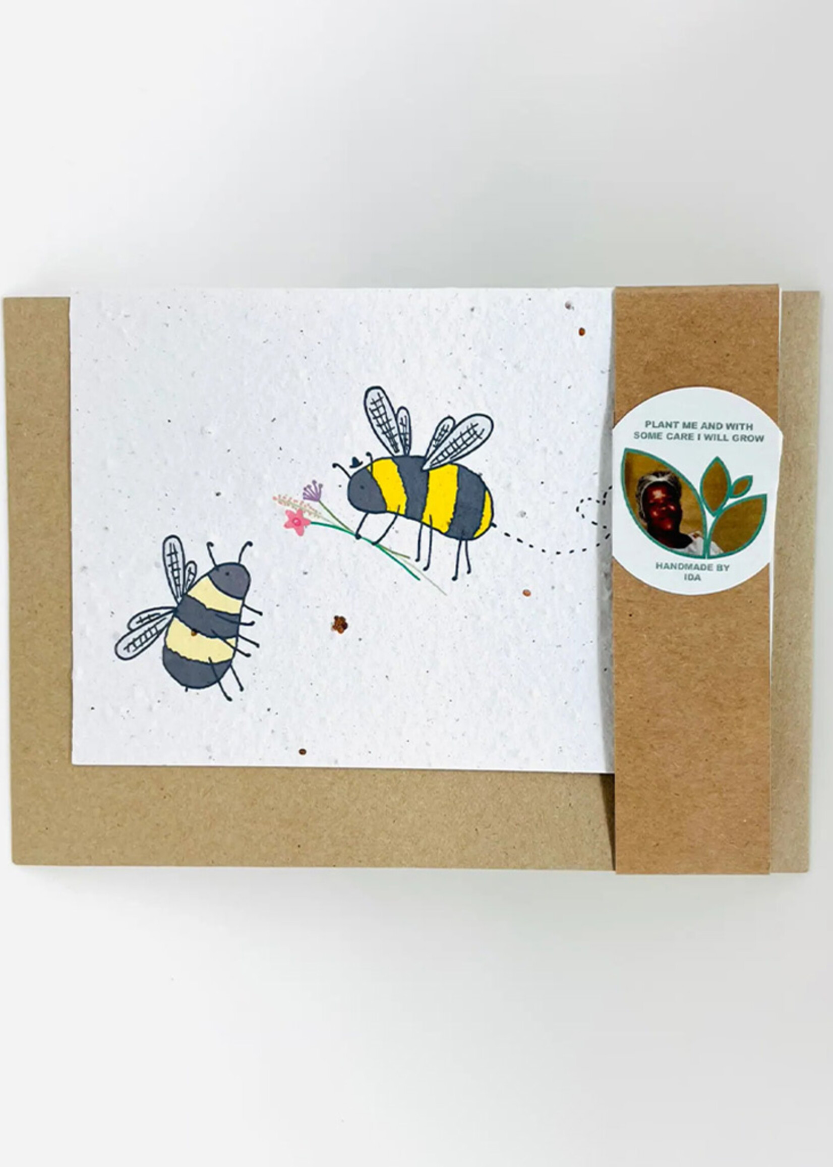 Growing Paper Bee Kind Growing Paper Card