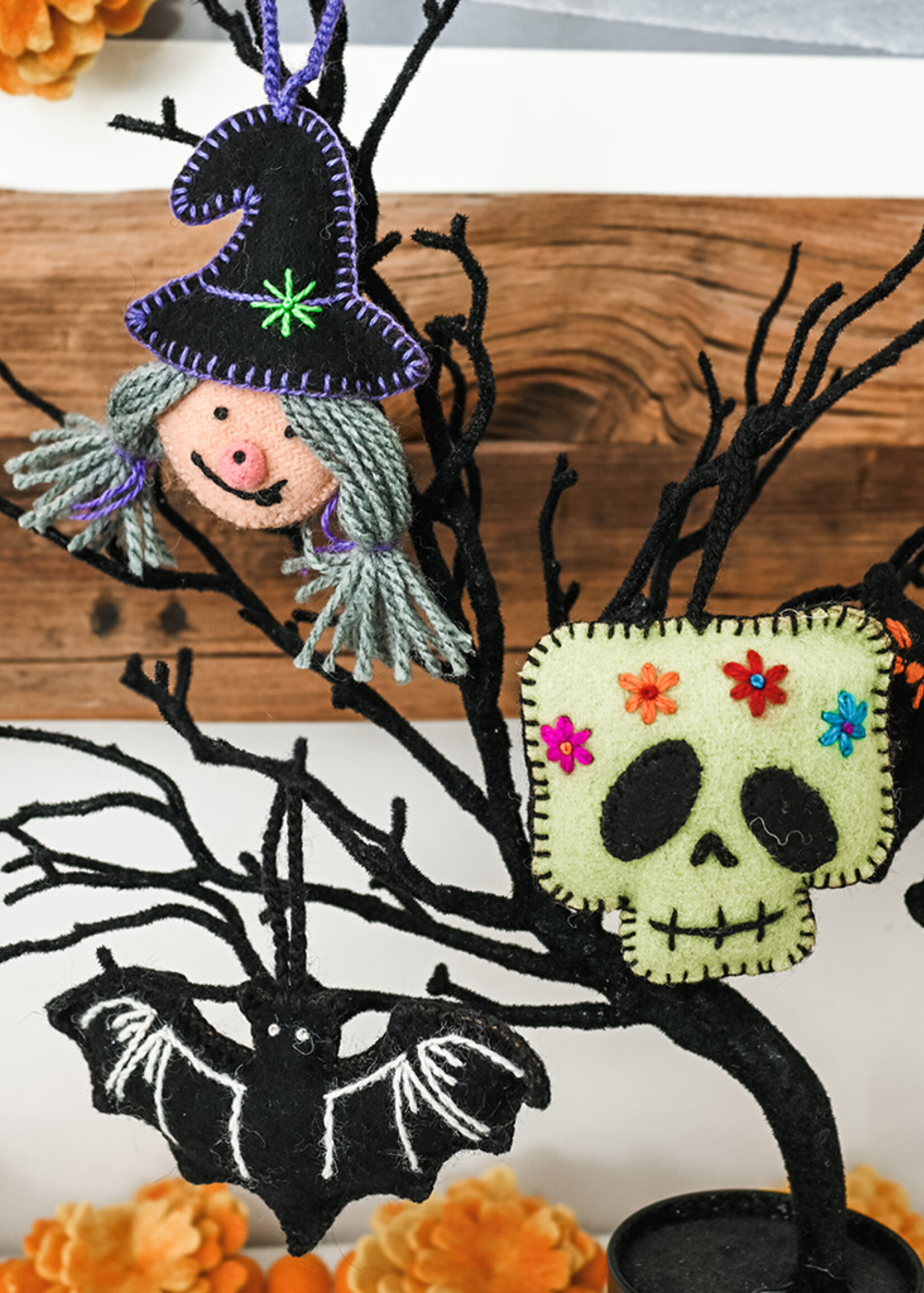 Ornaments 4 Orphans FINAL SALE - Monster Face Felt Ornament