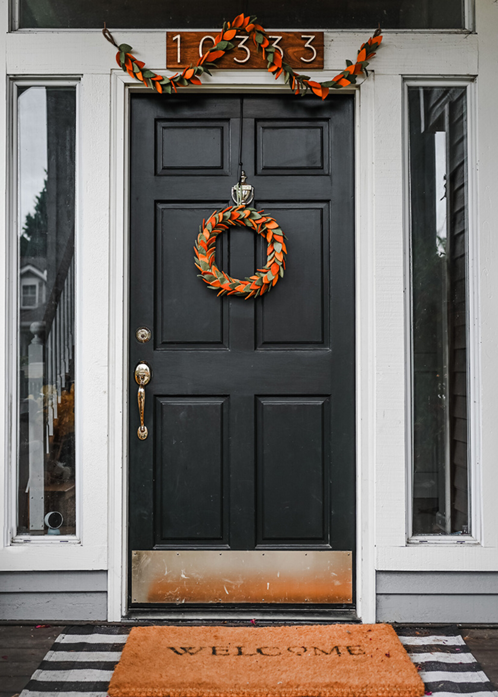 Global Goods Partners Fall Foliage Felt Wreath