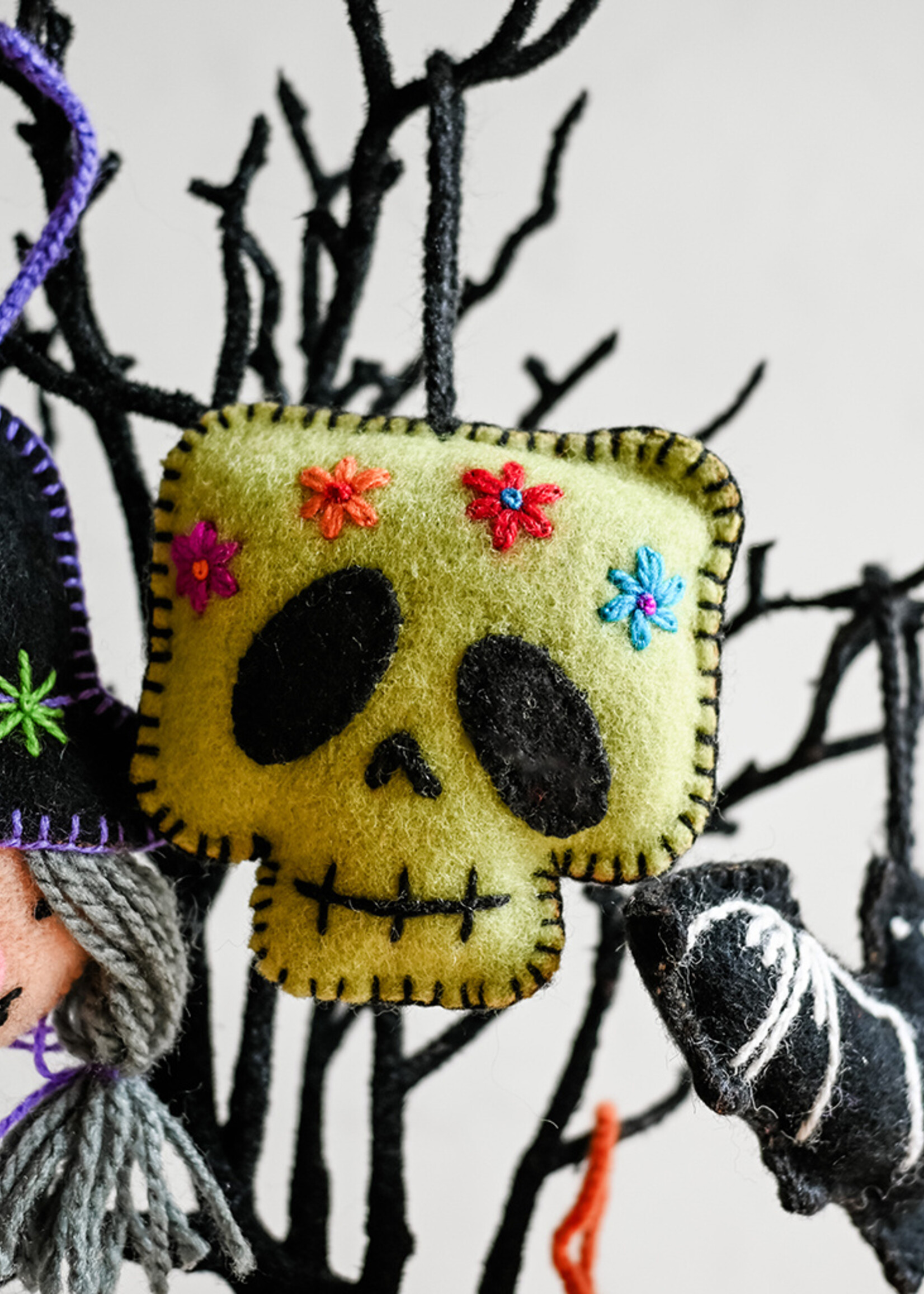 Ornaments 4 Orphans FINAL SALE - Monster Face Felt Ornament