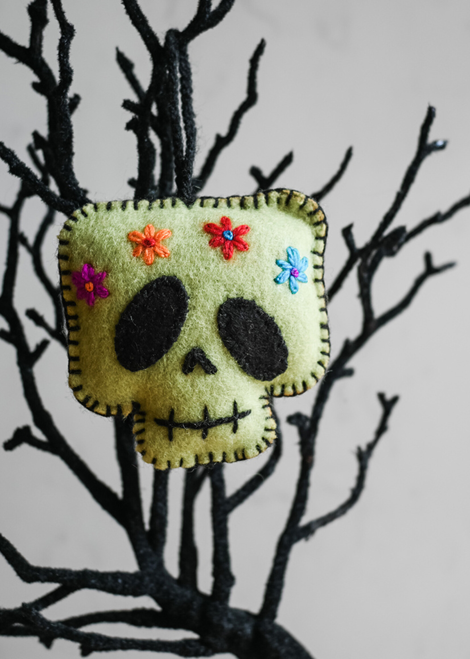 Ornaments 4 Orphans FINAL SALE - Monster Face Felt Ornament