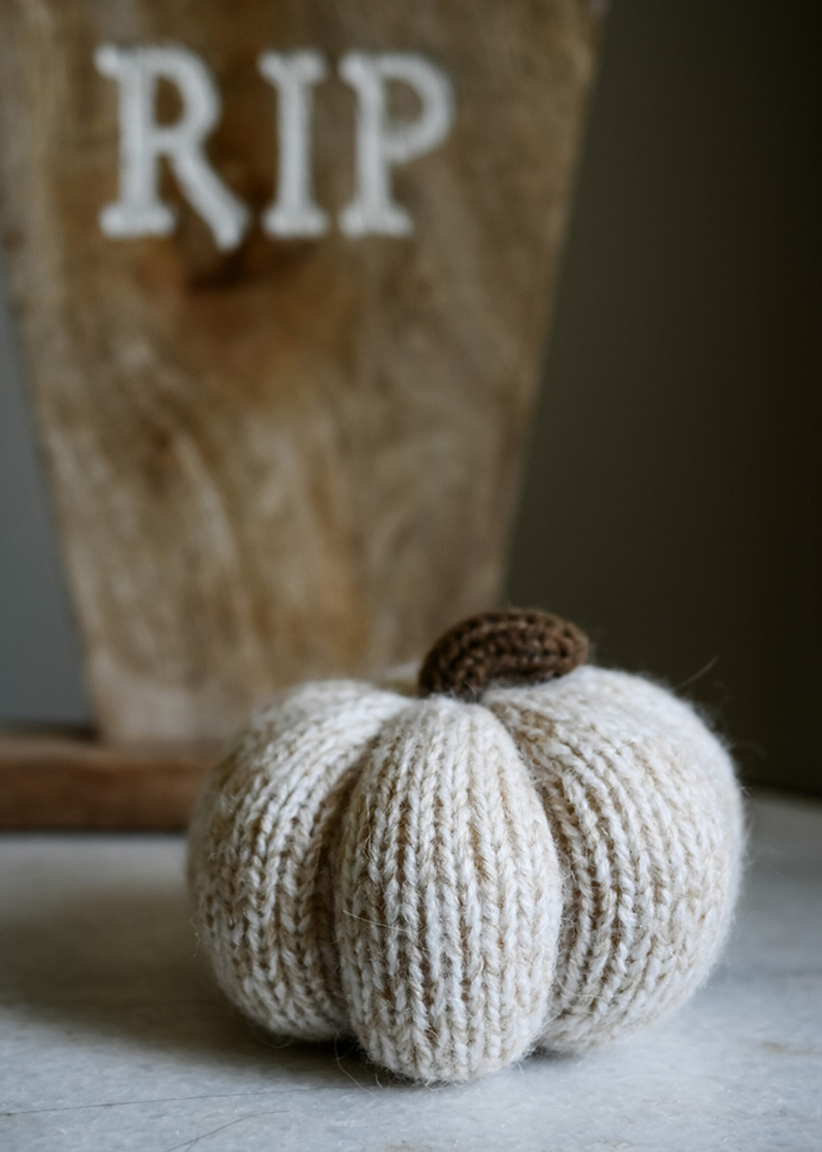 Andes Gifts Cream Knit Pumpkin