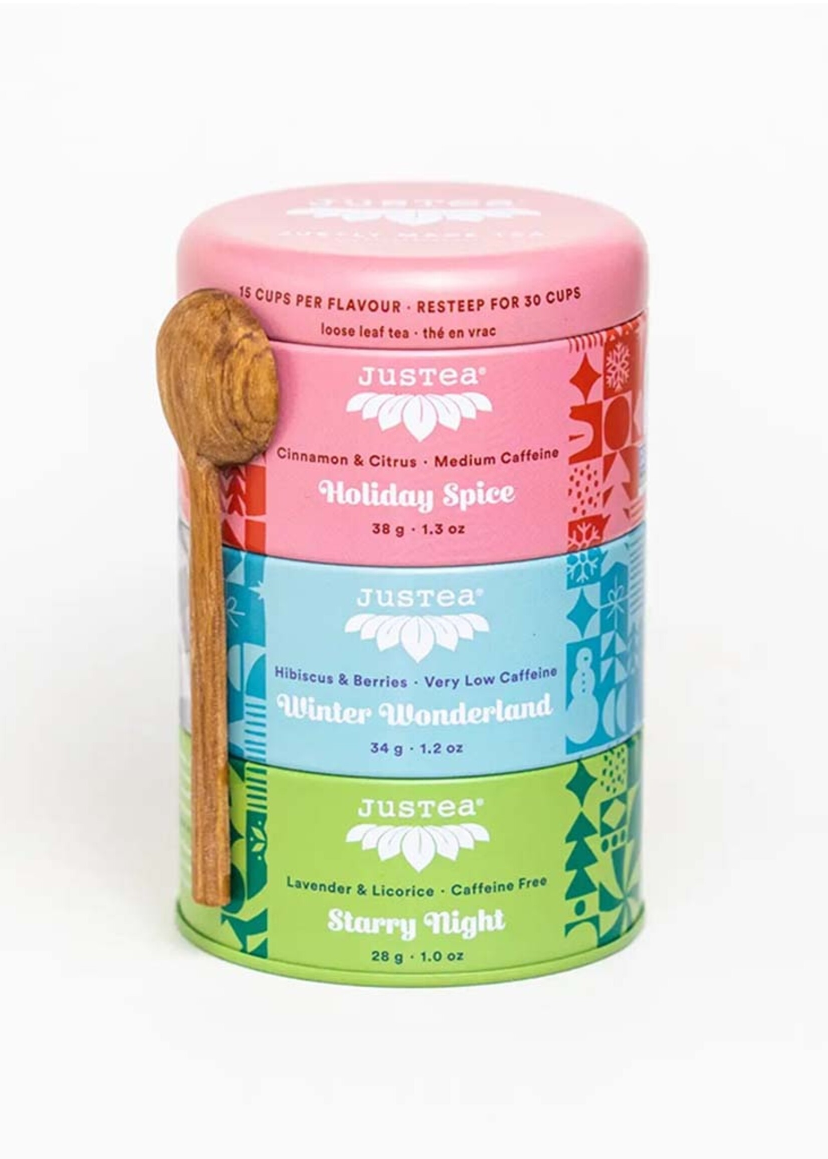 JusTea Justea Holiday Tea Trio