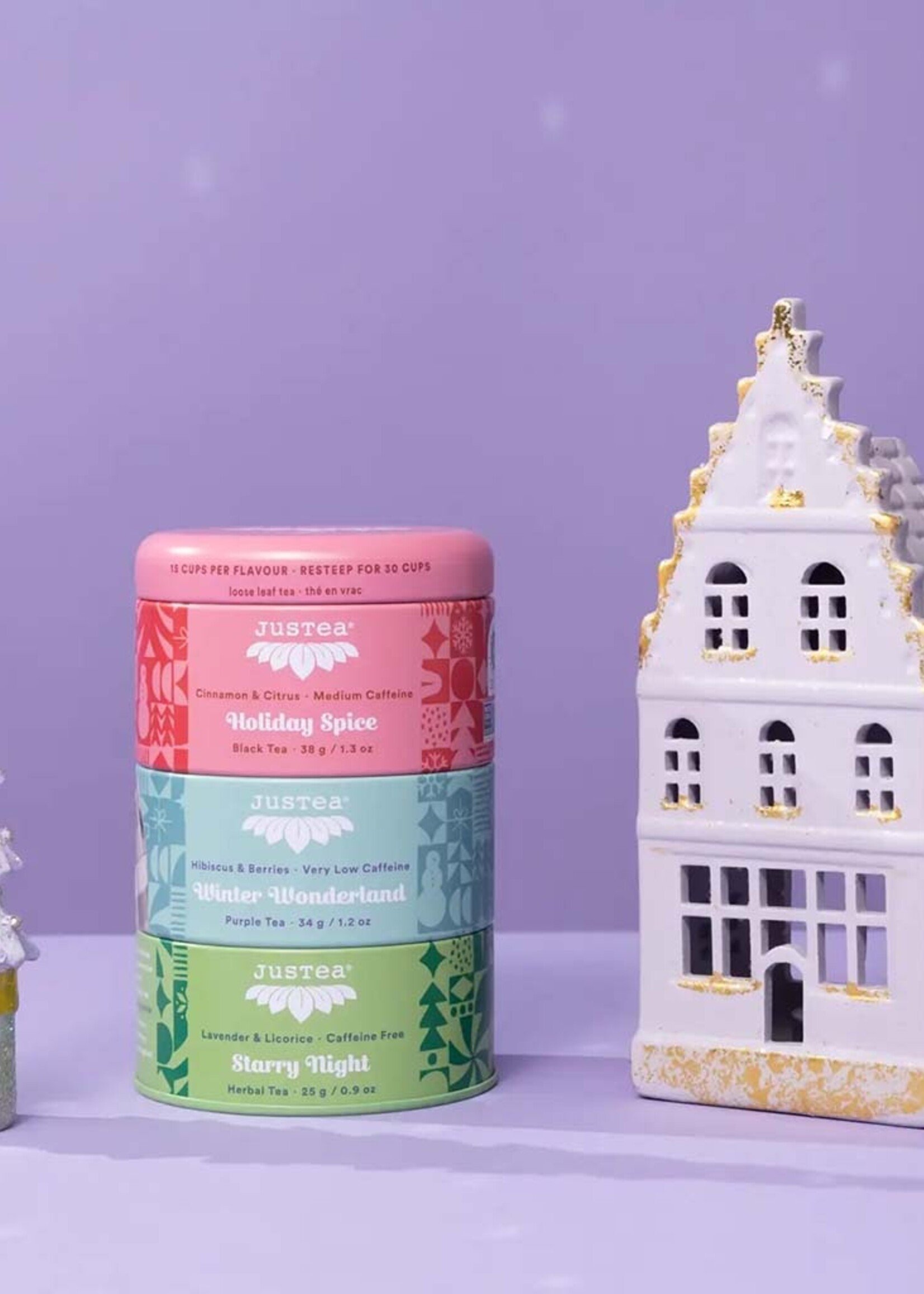 JusTea Justea Holiday Tea Trio