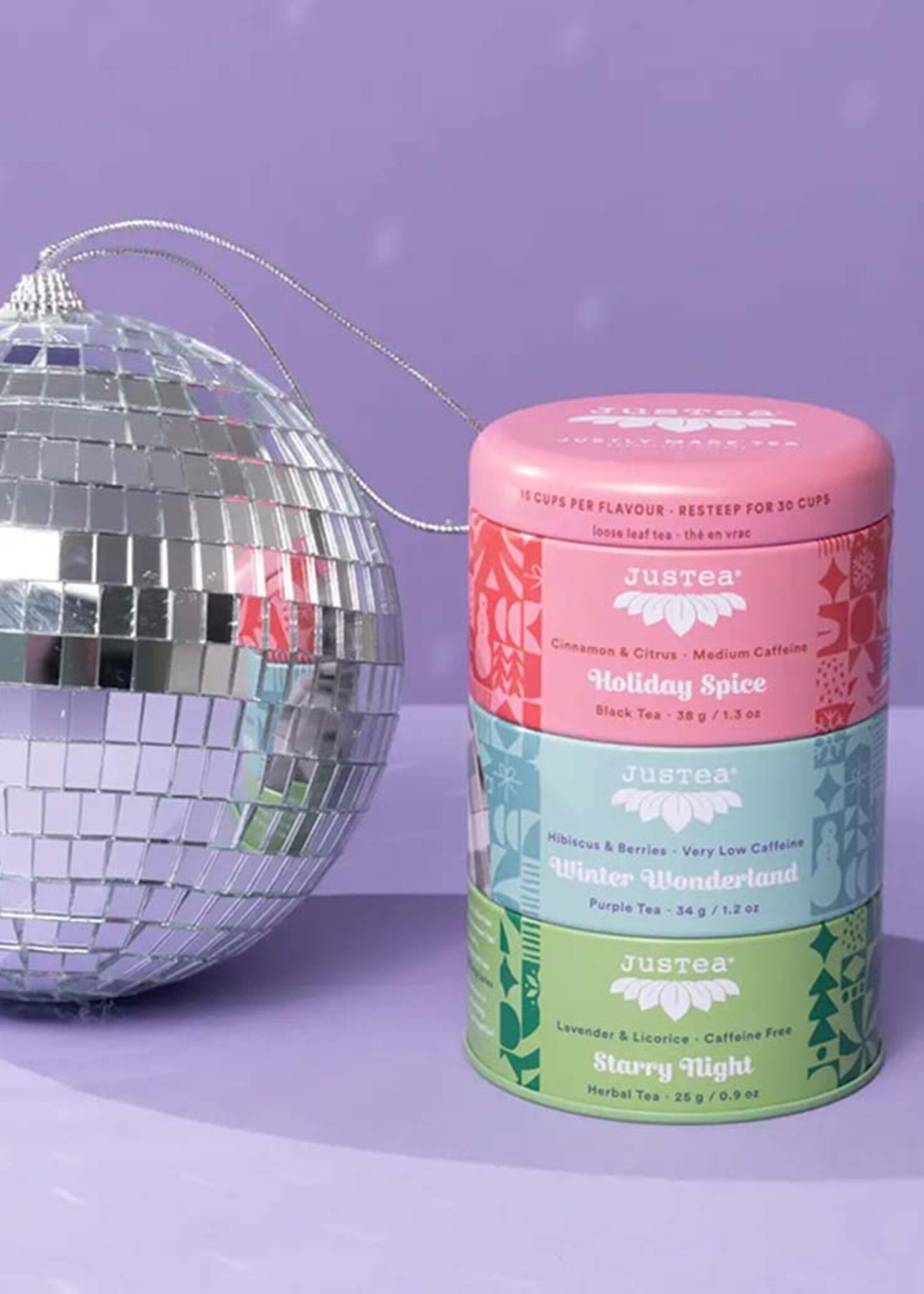 JusTea Justea Holiday Tea Trio