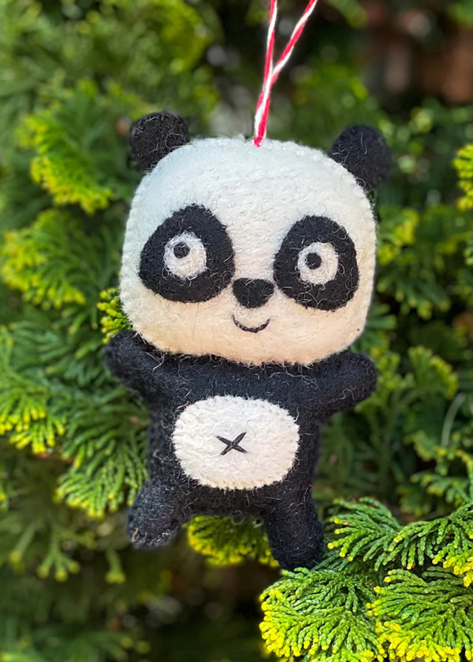 Mr. Ellie Pooh FINAL SALE - Felt Panda Ornament