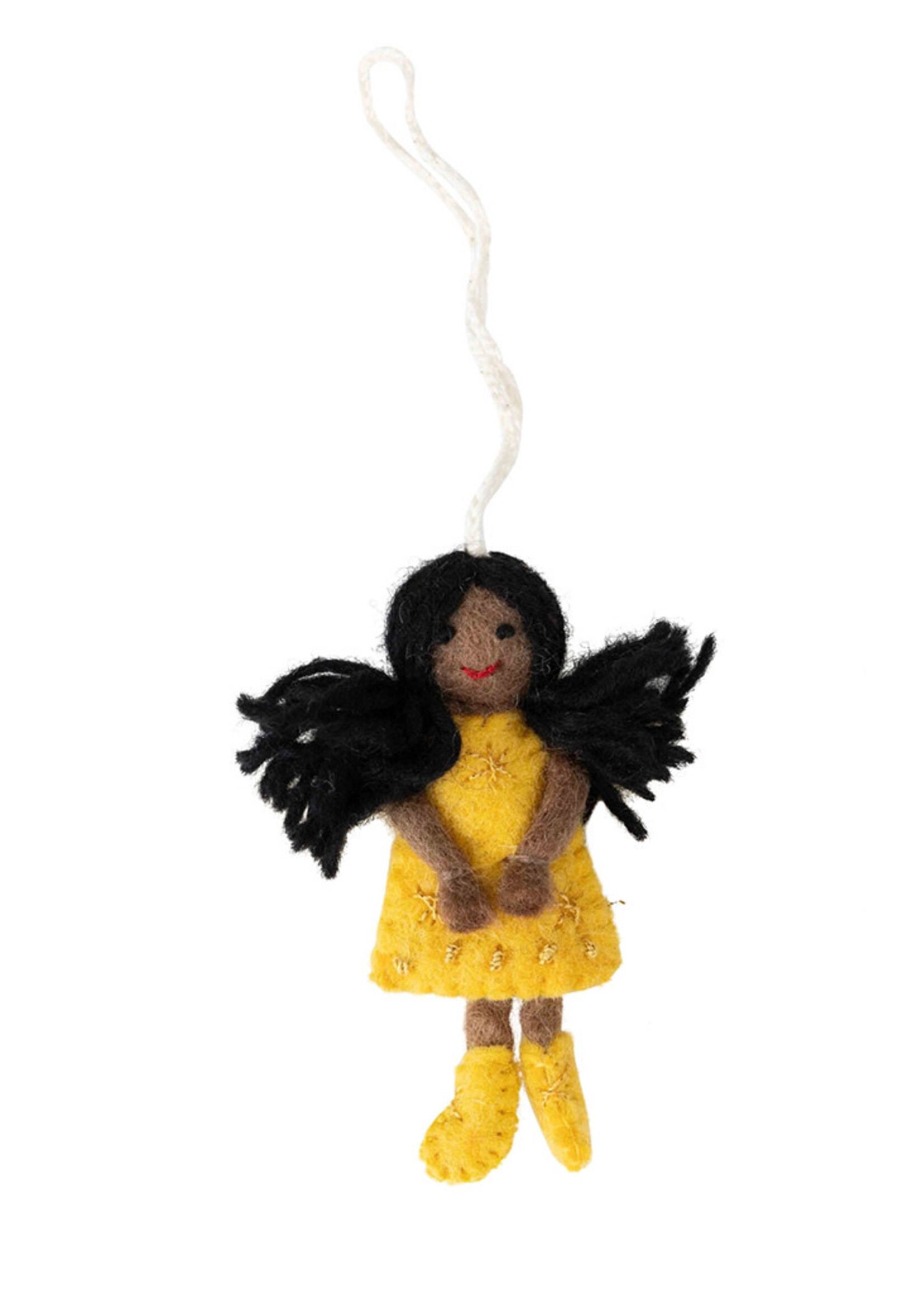 Ten Thousand Villages FINAL SALE - Felt Marigold Angel Ornament