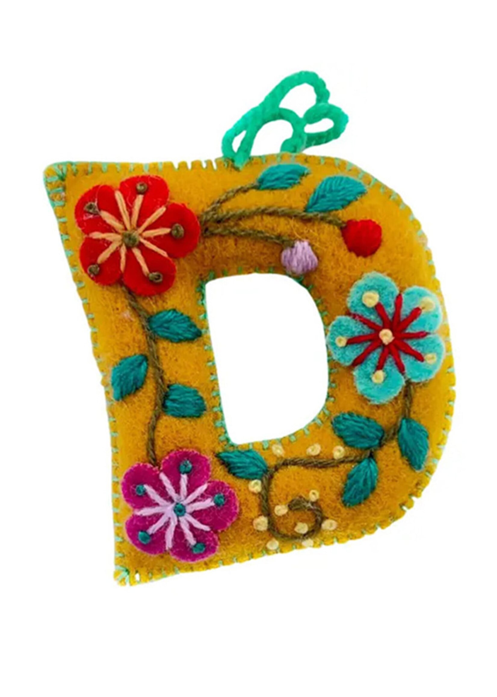 Ornaments 4 Orphans FINAL SALE - Letter D Ornament
