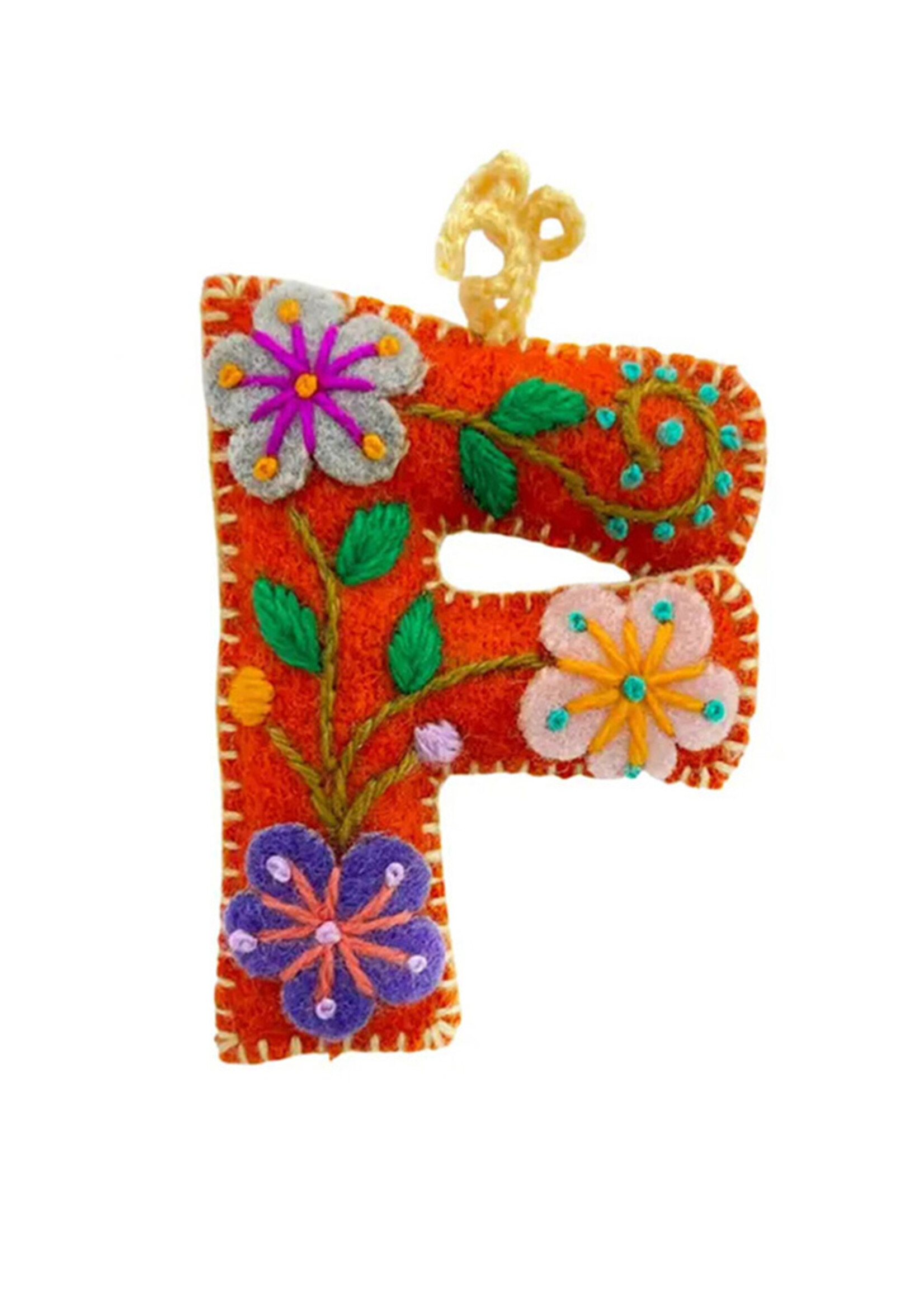 Global Goods Partners Letter F Ornament