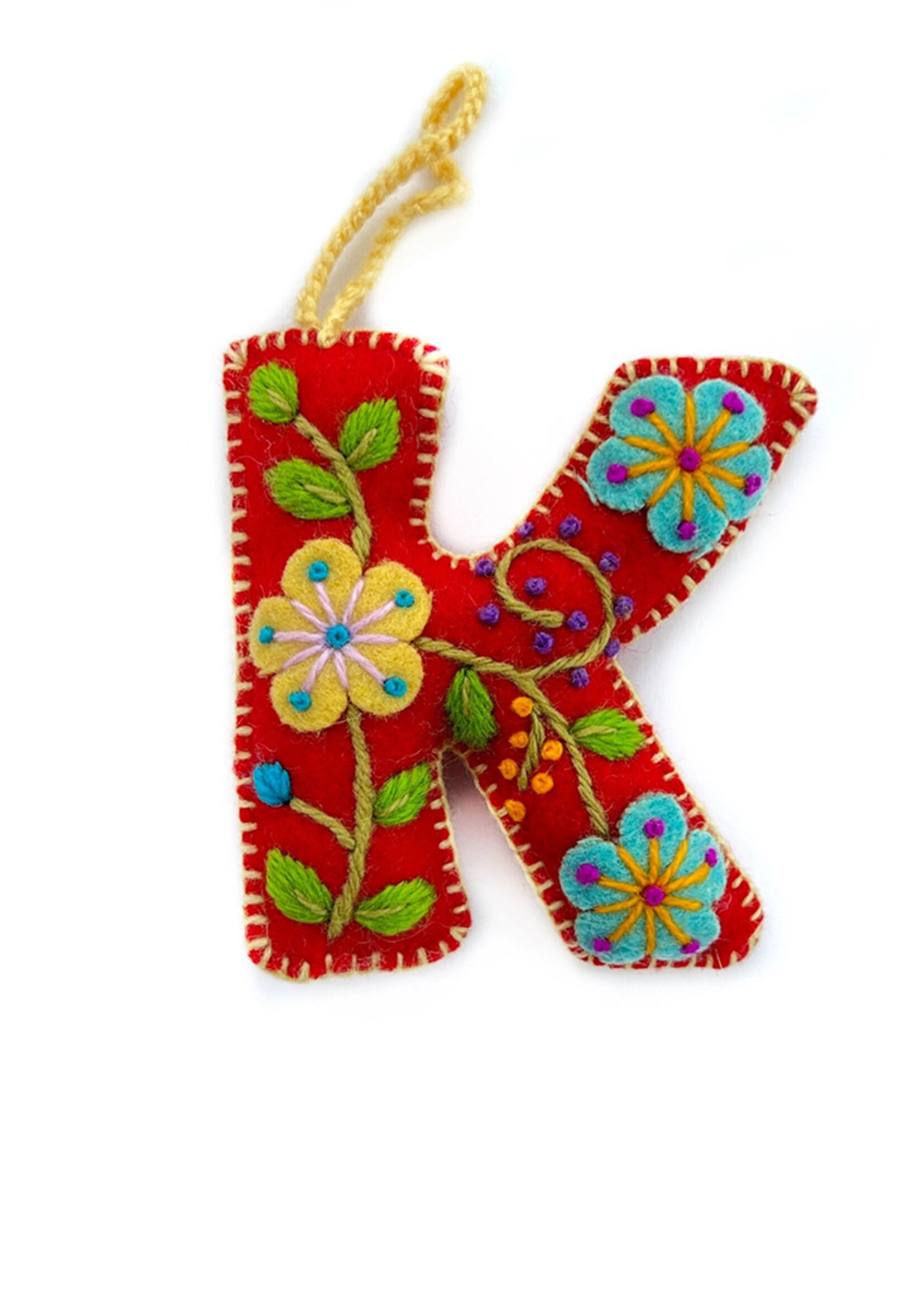Global Goods Partners Letter K Ornament