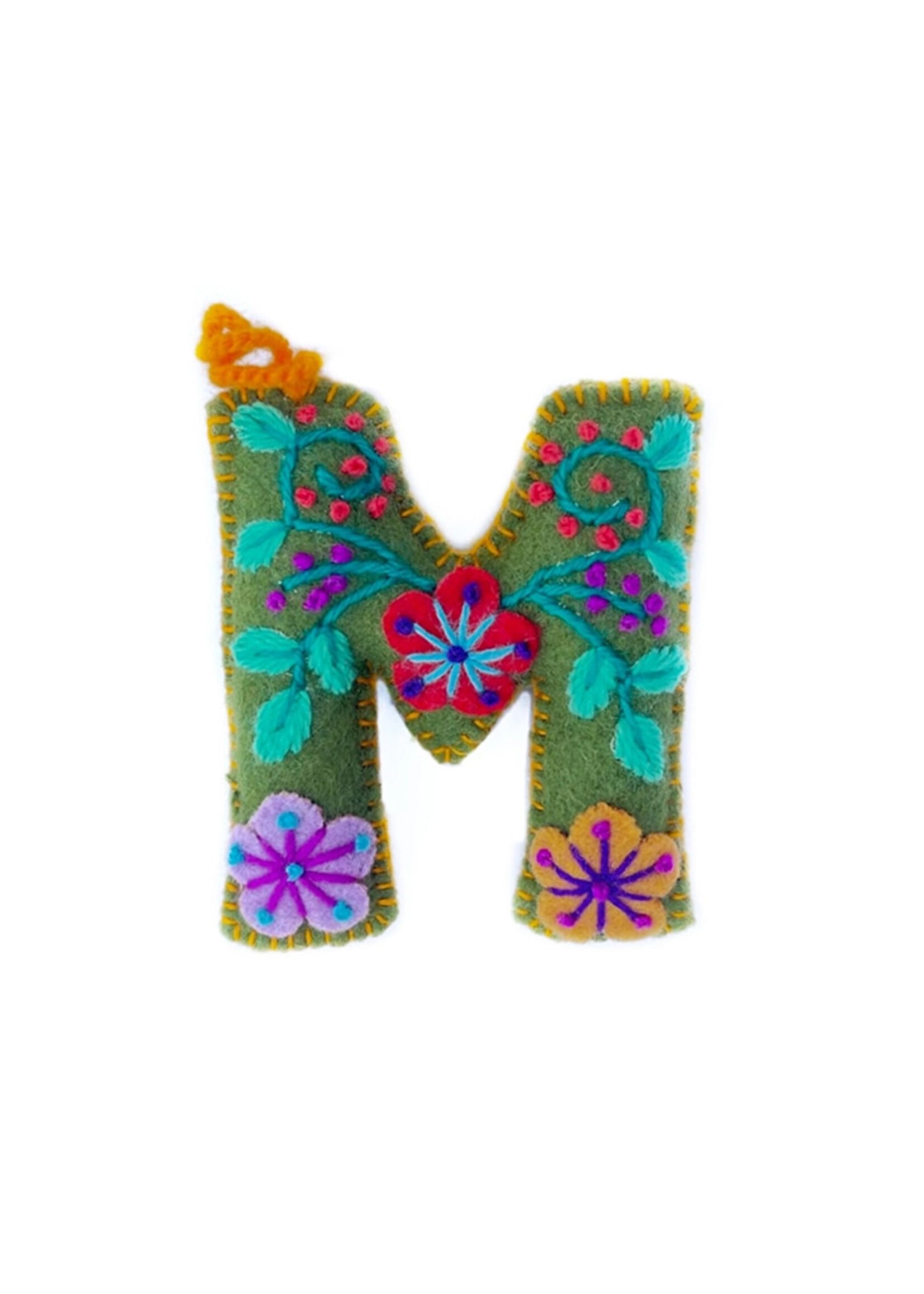 Ornaments 4 Orphans FINAL SALE - Letter M Ornament