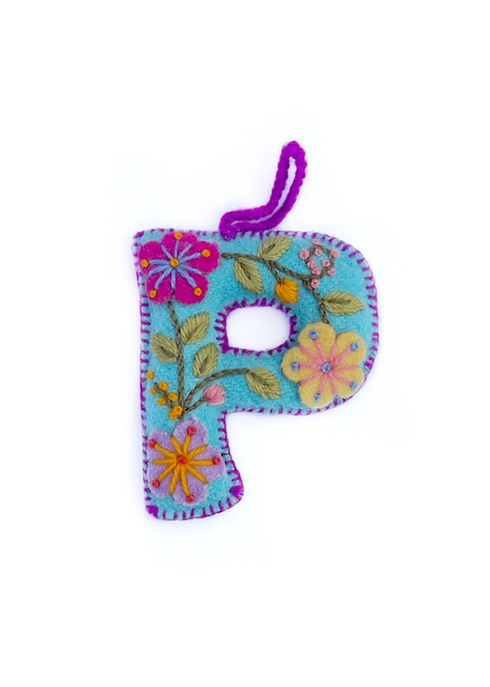 Ornaments 4 Orphans FINAL SALE - Letter P Ornament