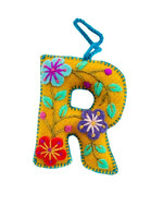 Ornaments 4 Orphans FINAL SALE - Letter R Ornament - Mustard