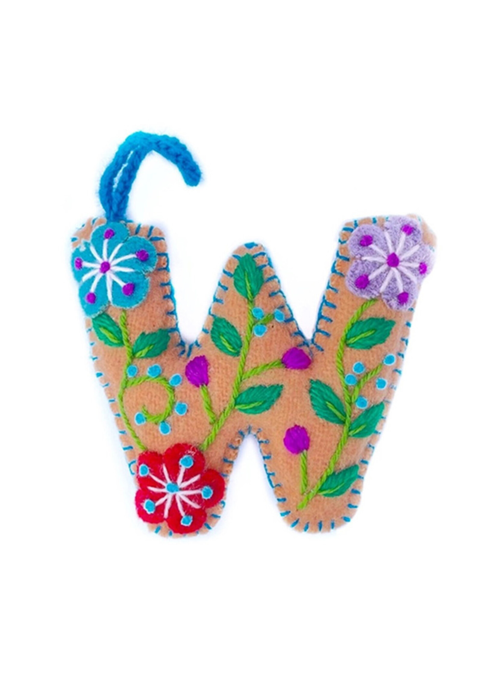 Ornaments 4 Orphans Letter W Ornament