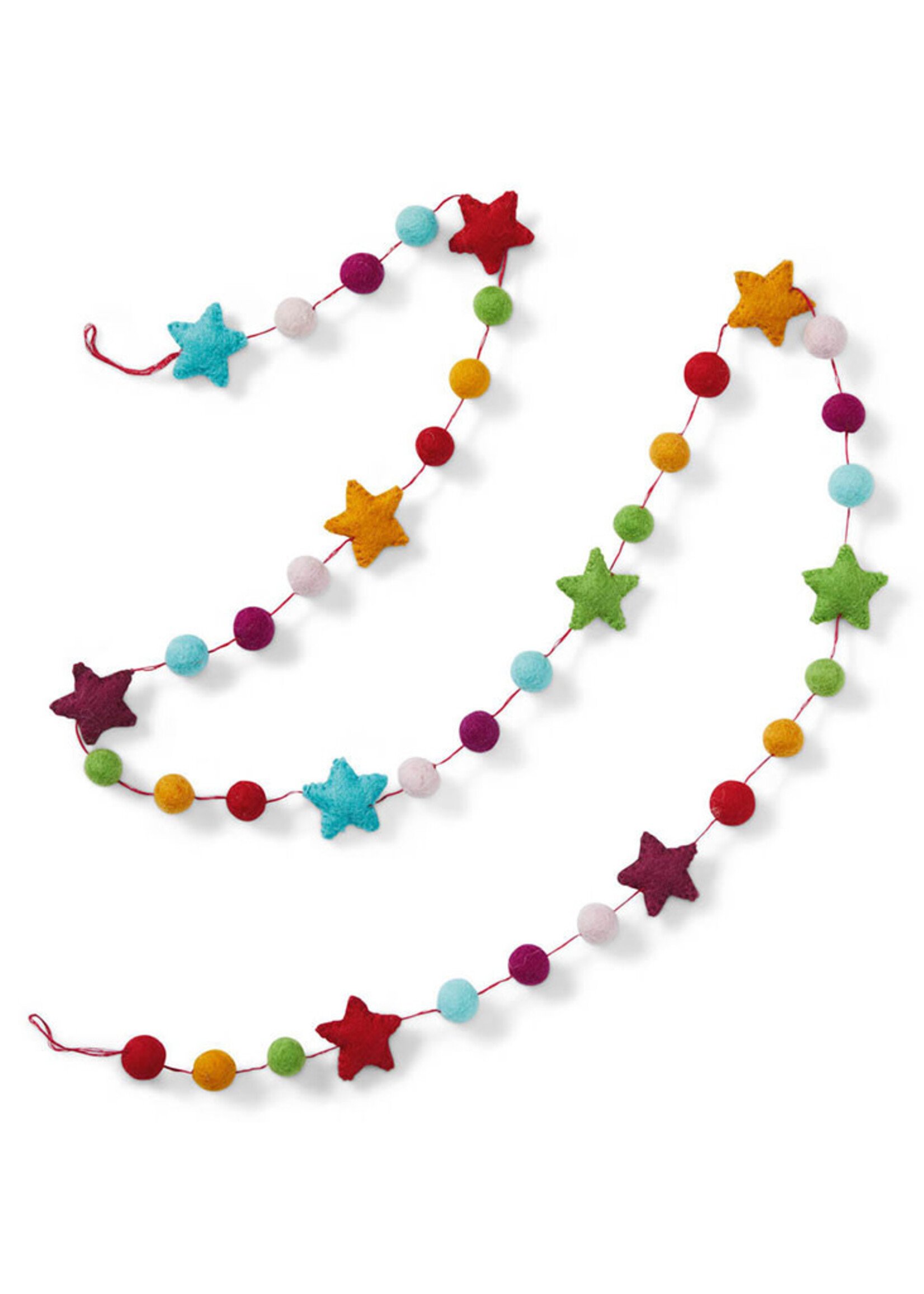 SERRV Felt Rainbow Star Garland