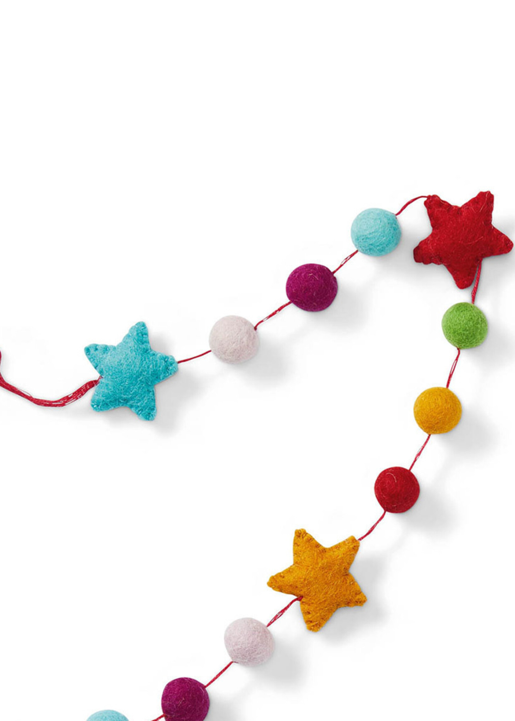 SERRV Felt Rainbow Star Garland