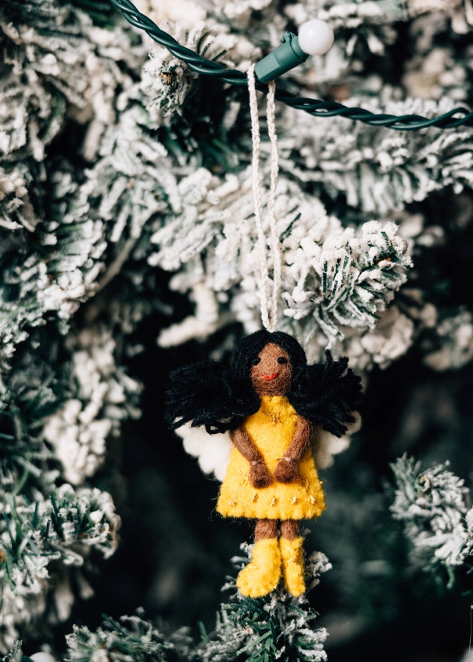 Ten Thousand Villages FINAL SALE - Felt Marigold Angel Ornament