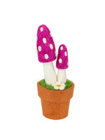 dZi Pink Pixie Mushroom Potted Plant